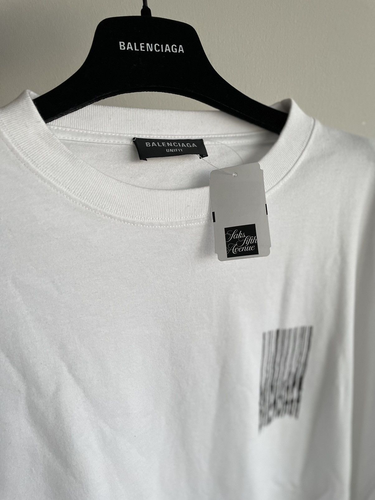 Balenciaga Super Runway Balenciaga Logo BrandNew Oversized Tee T-shirt Size US XXL / EU 58 / 5 - 5 Thumbnail