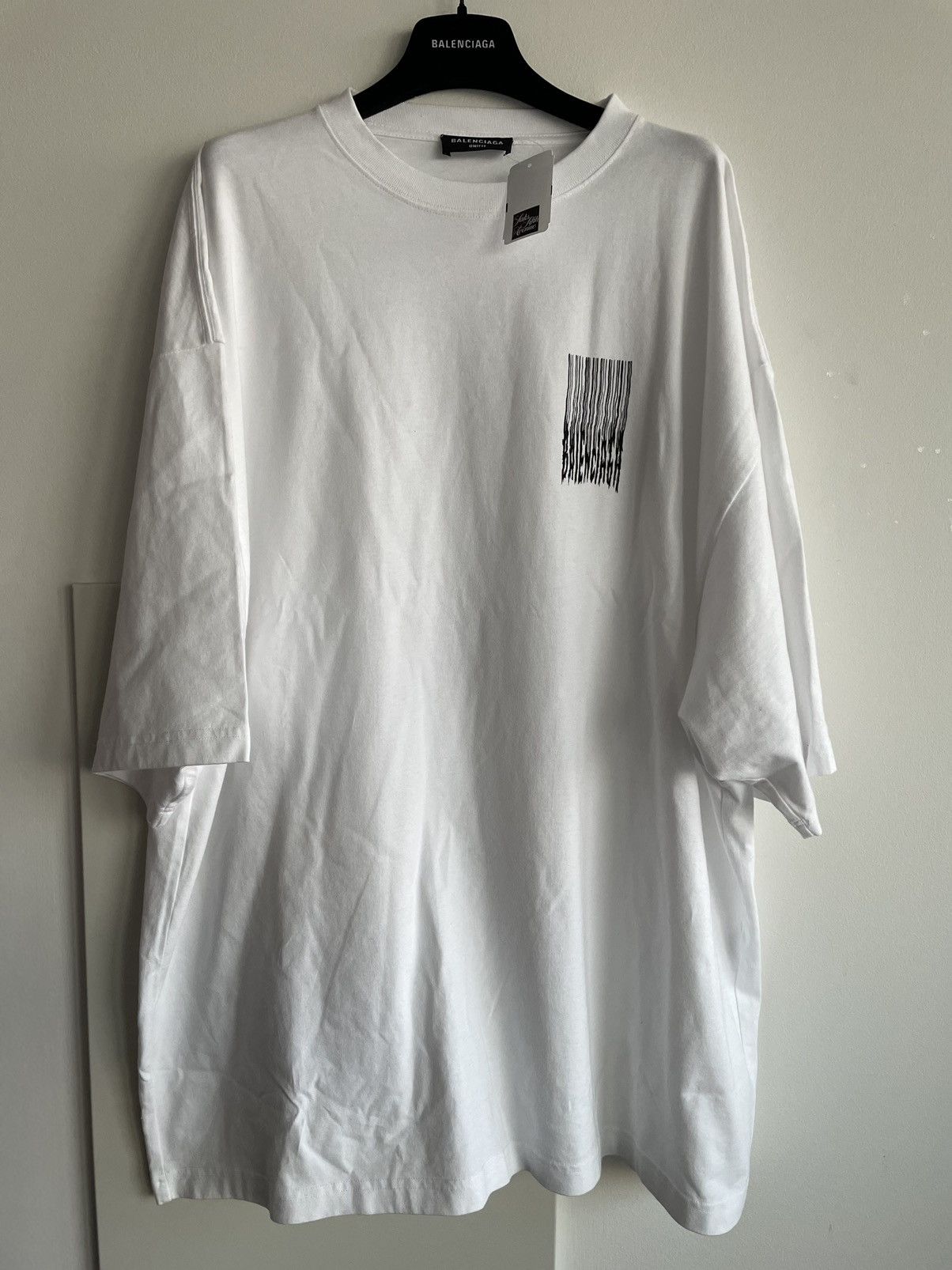 Balenciaga Super Runway Balenciaga Logo BrandNew Oversized Tee T-shirt Size US XXL / EU 58 / 5 - 16 Thumbnail