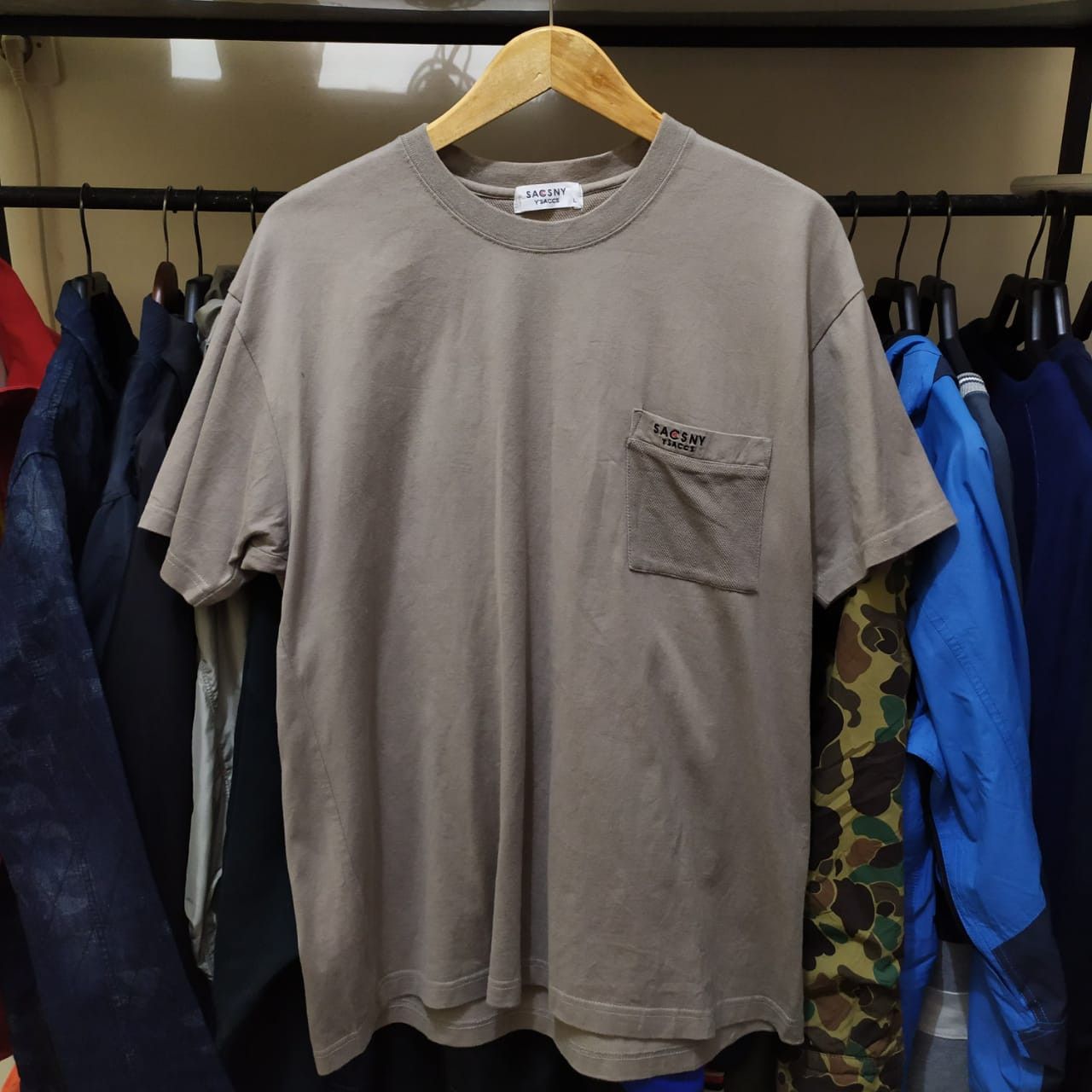 Japanese Brand × Yohji Yamamoto Pocket T shirt Sacsny Ysaccs By Yohji Yamamoto Size US L / EU 52-54 / 3 - 1 Thumbnail