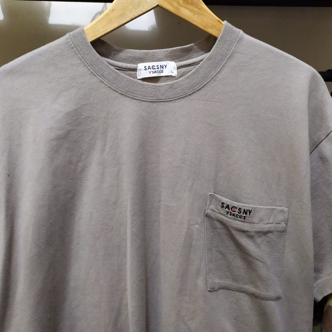 Japanese Brand × Yohji Yamamoto Pocket T shirt Sacsny Ysaccs By Yohji Yamamoto Size US L / EU 52-54 / 3 - 3 Thumbnail