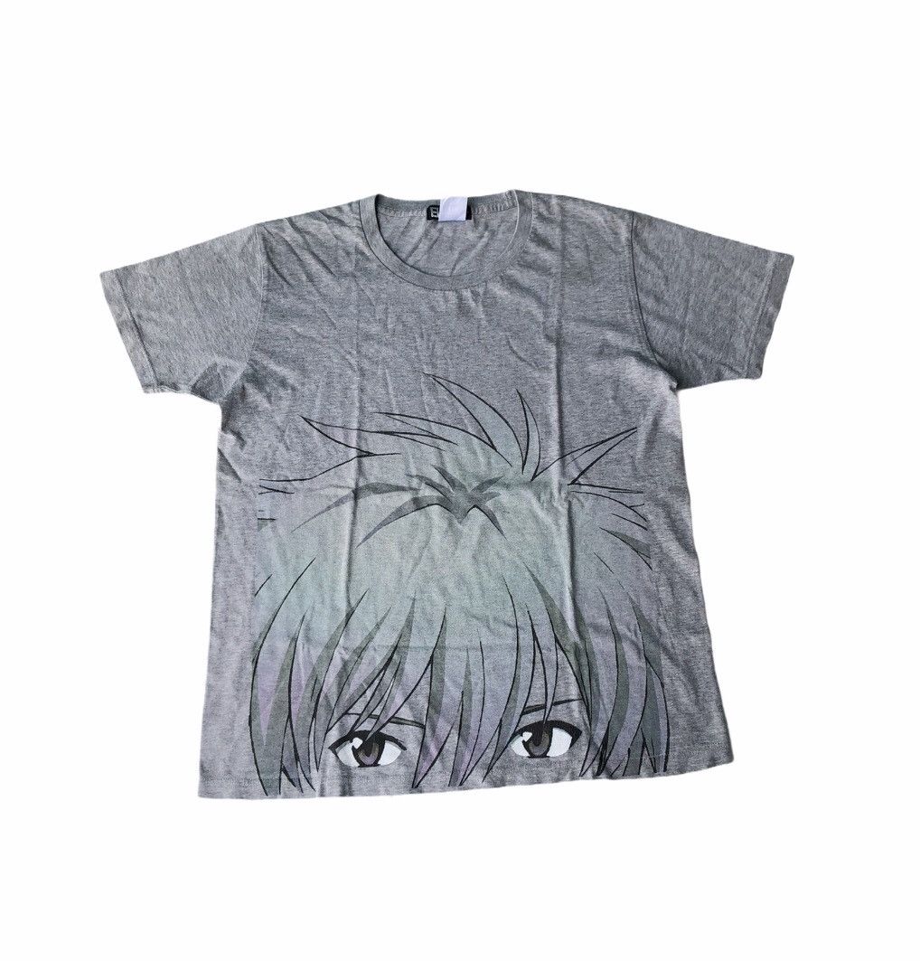 image of Anima x Cartoon Network Evangelion T Shirt X Ucc in Grey, Men's (Size Large)