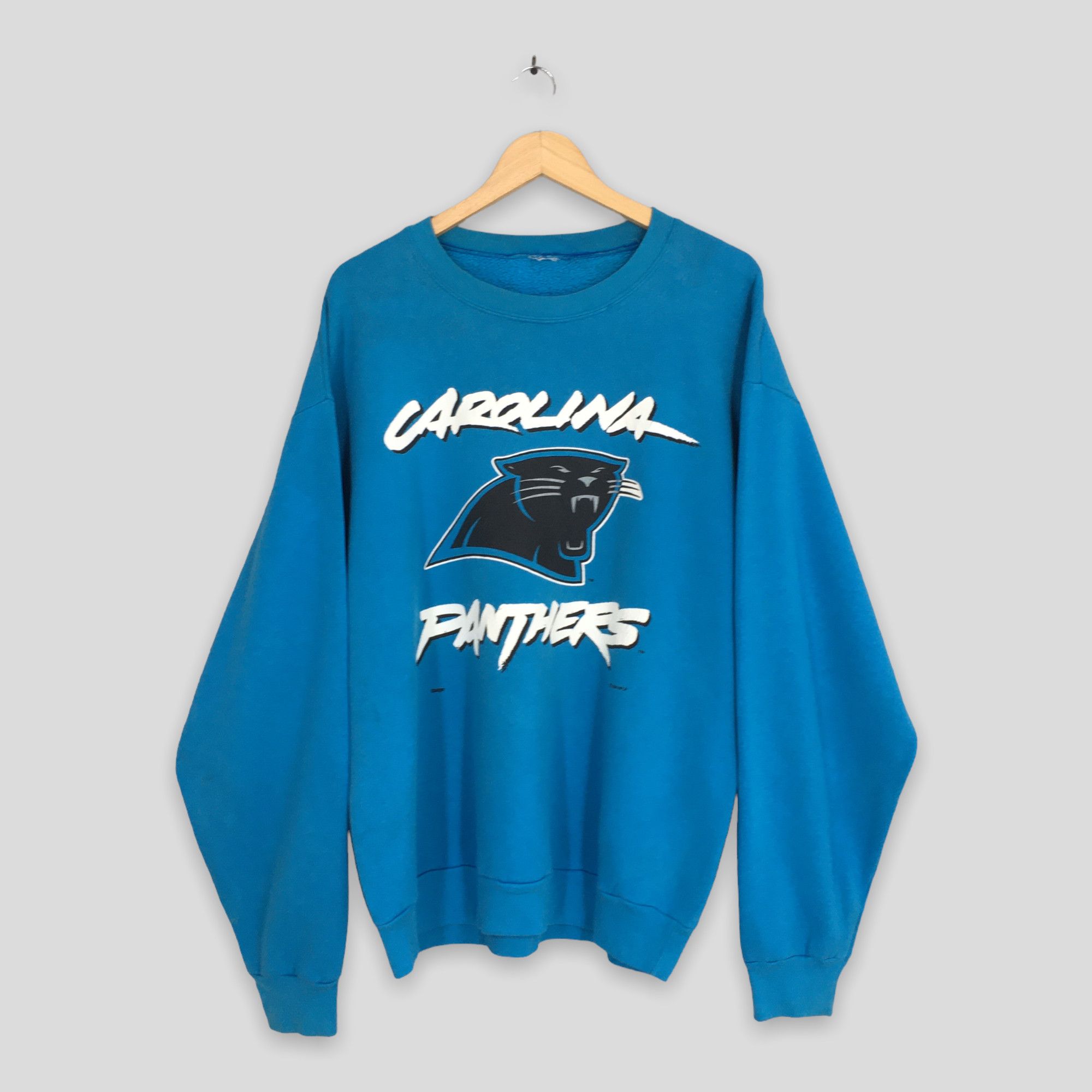 Vintage Carolina Panthers Nfl Hoodies Sweatshirt Xlarge 