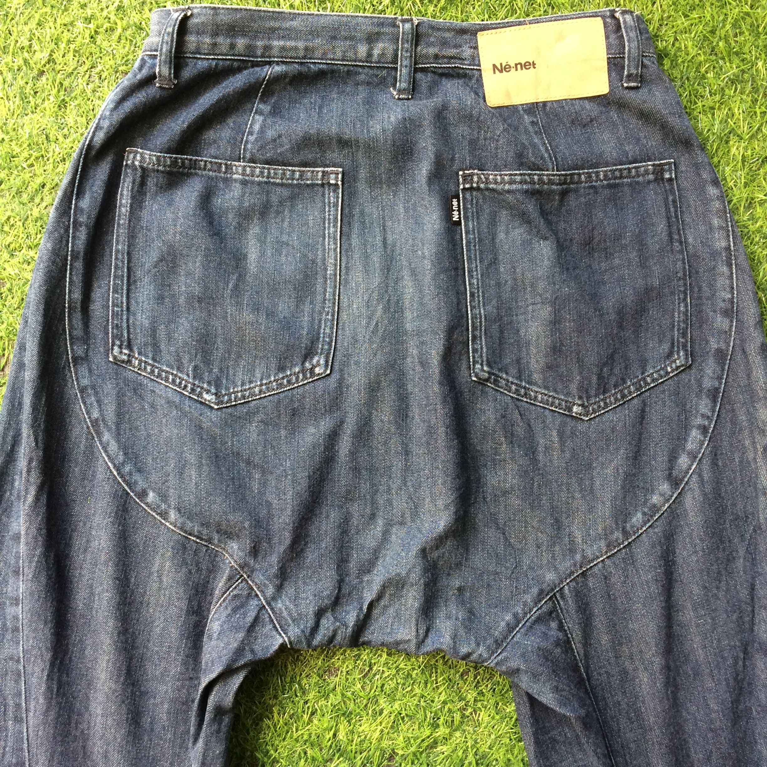 Issey Miyake × Japanese Brand × Ne-Net Ne-Net Asymmetric Drop Crotch Pants D-570 Size US 28 / EU 44 - 4 Thumbnail