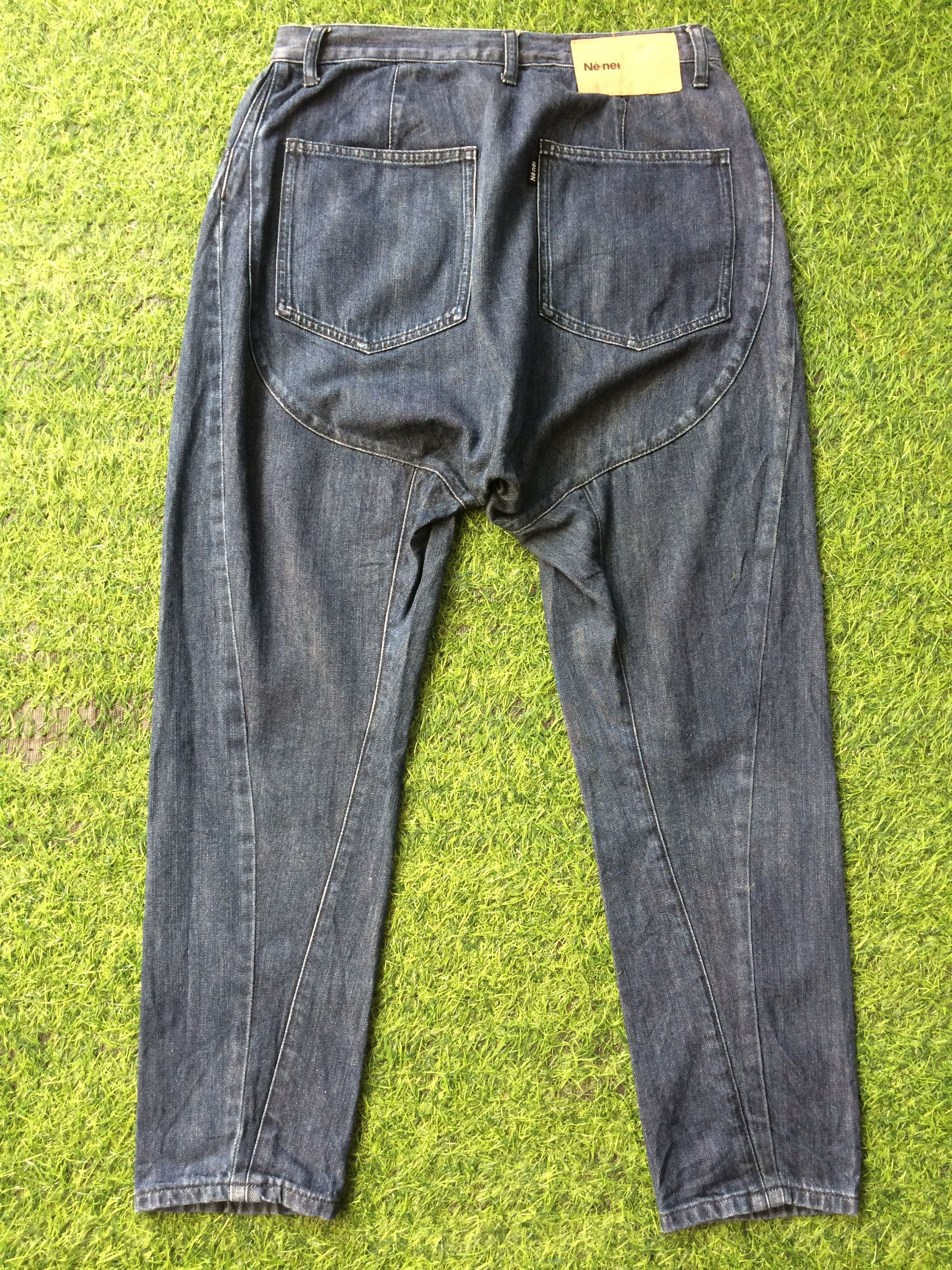 Issey Miyake × Japanese Brand × Ne-Net Ne-Net Asymmetric Drop Crotch Pants D-570 Size US 28 / EU 44 - 2 Thumbnail