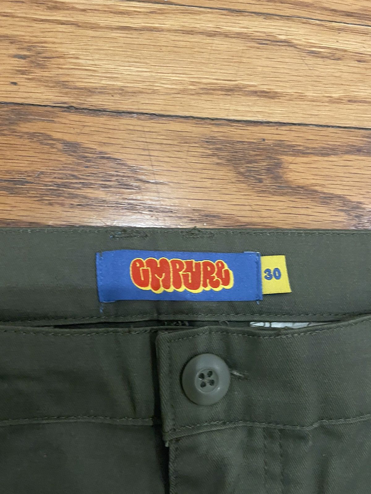Empyre Empyre Loose Fit Olive Cargo Skate Pants Size US 30 / EU 46 - 3 Thumbnail