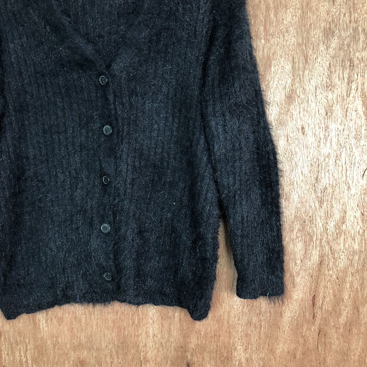 Hypebeast Glacier Black Shag Shaggy Fur Mohair Knitwear #6643DL Size US M / EU 48-50 / 2 - 5 Thumbnail