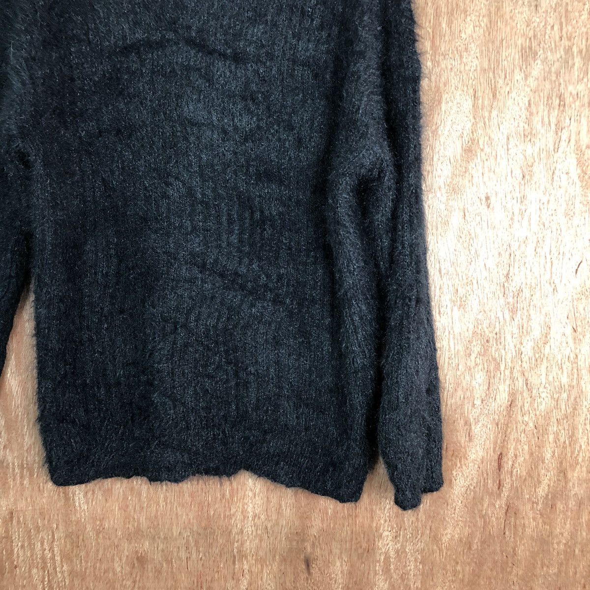 Hypebeast Glacier Black Shag Shaggy Fur Mohair Knitwear #6643DL Size US M / EU 48-50 / 2 - 11 Thumbnail