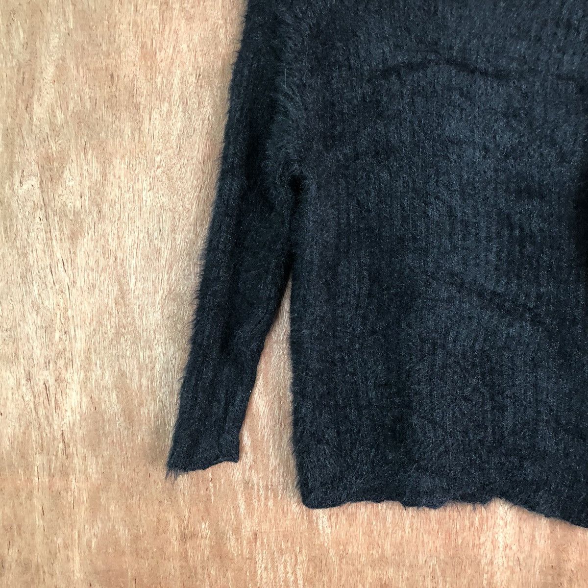 Hypebeast Glacier Black Shag Shaggy Fur Mohair Knitwear #6643DL Size US M / EU 48-50 / 2 - 10 Thumbnail