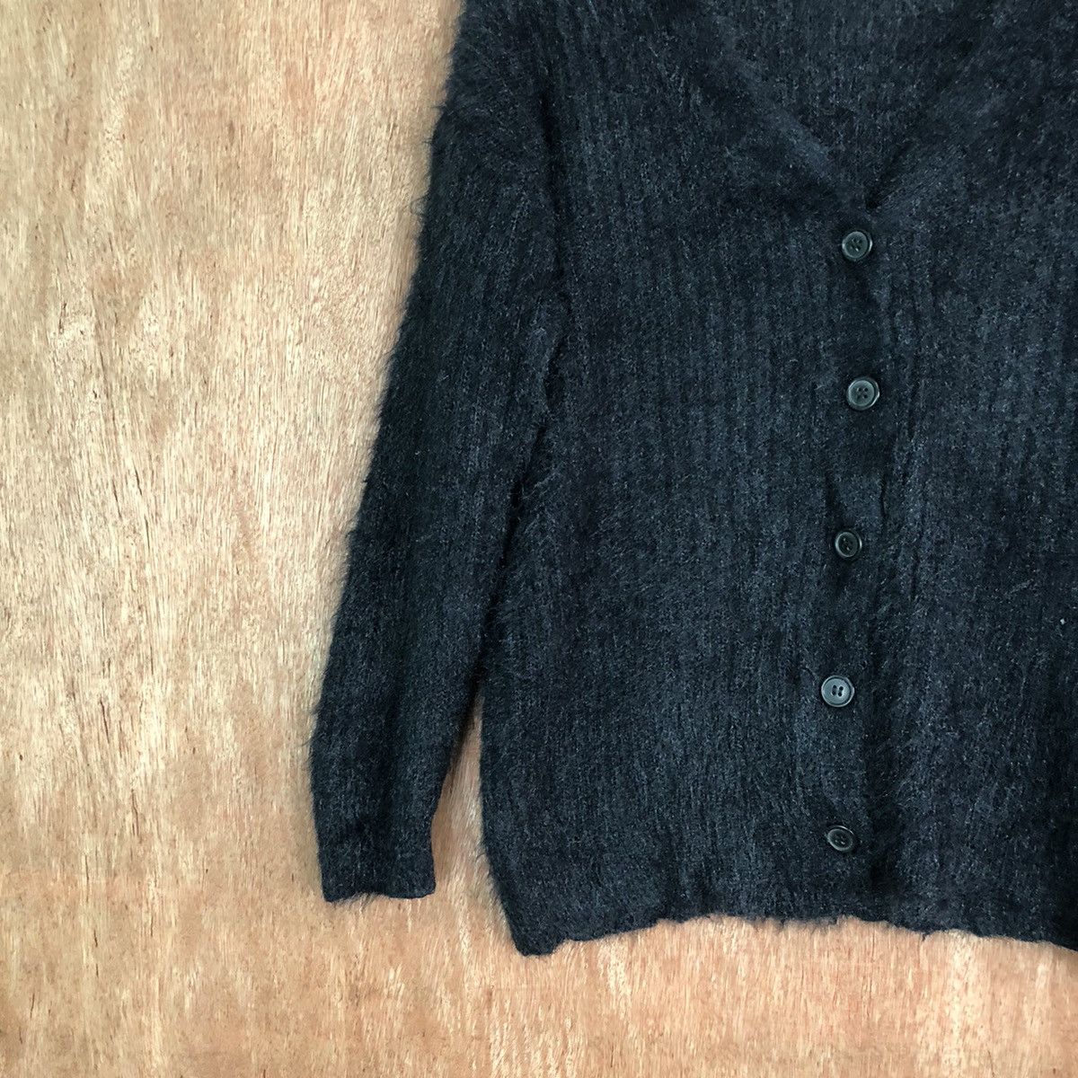 Hypebeast Glacier Black Shag Shaggy Fur Mohair Knitwear #6643DL Size US M / EU 48-50 / 2 - 4 Thumbnail