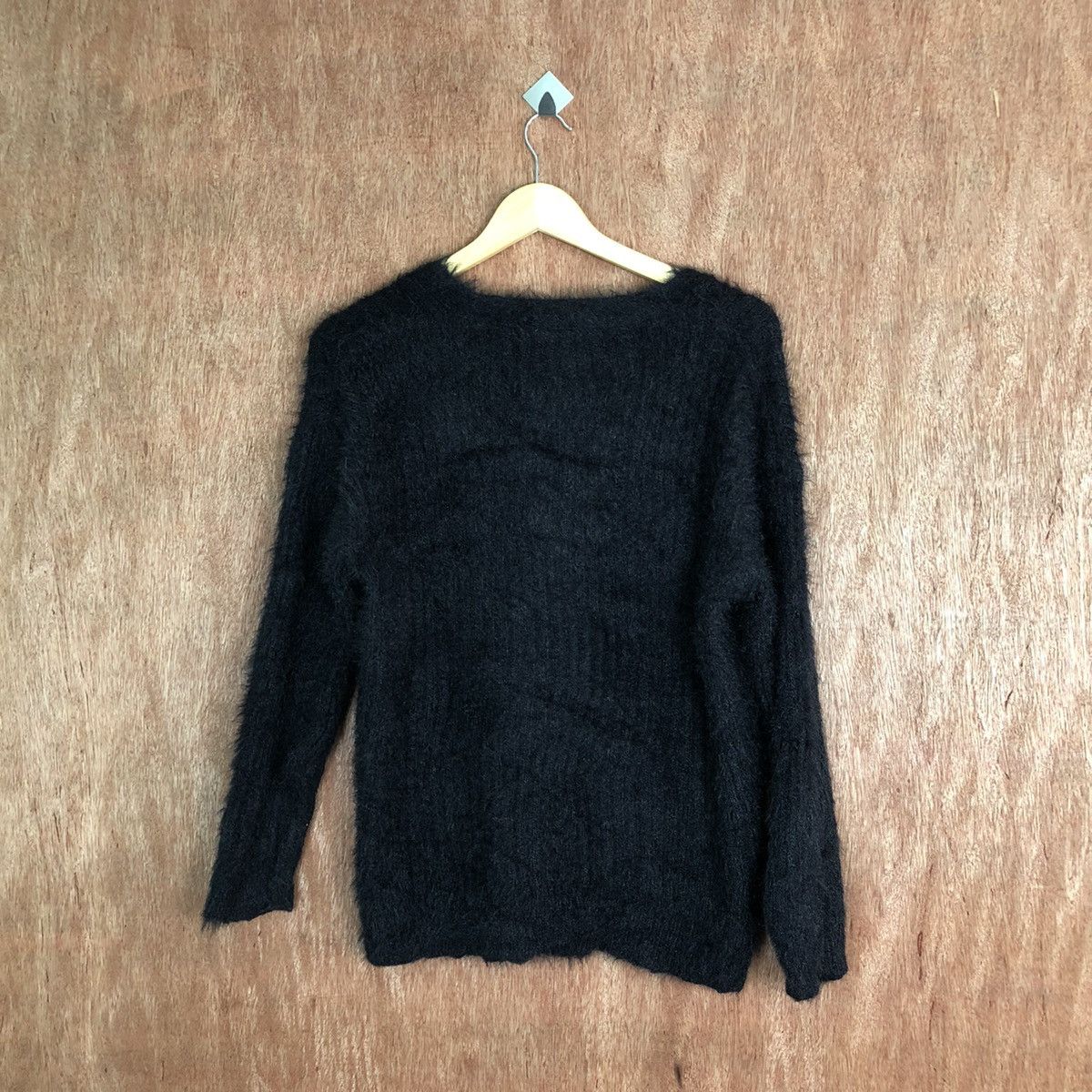 Hypebeast Glacier Black Shag Shaggy Fur Mohair Knitwear #6643DL Size US M / EU 48-50 / 2 - 9 Thumbnail