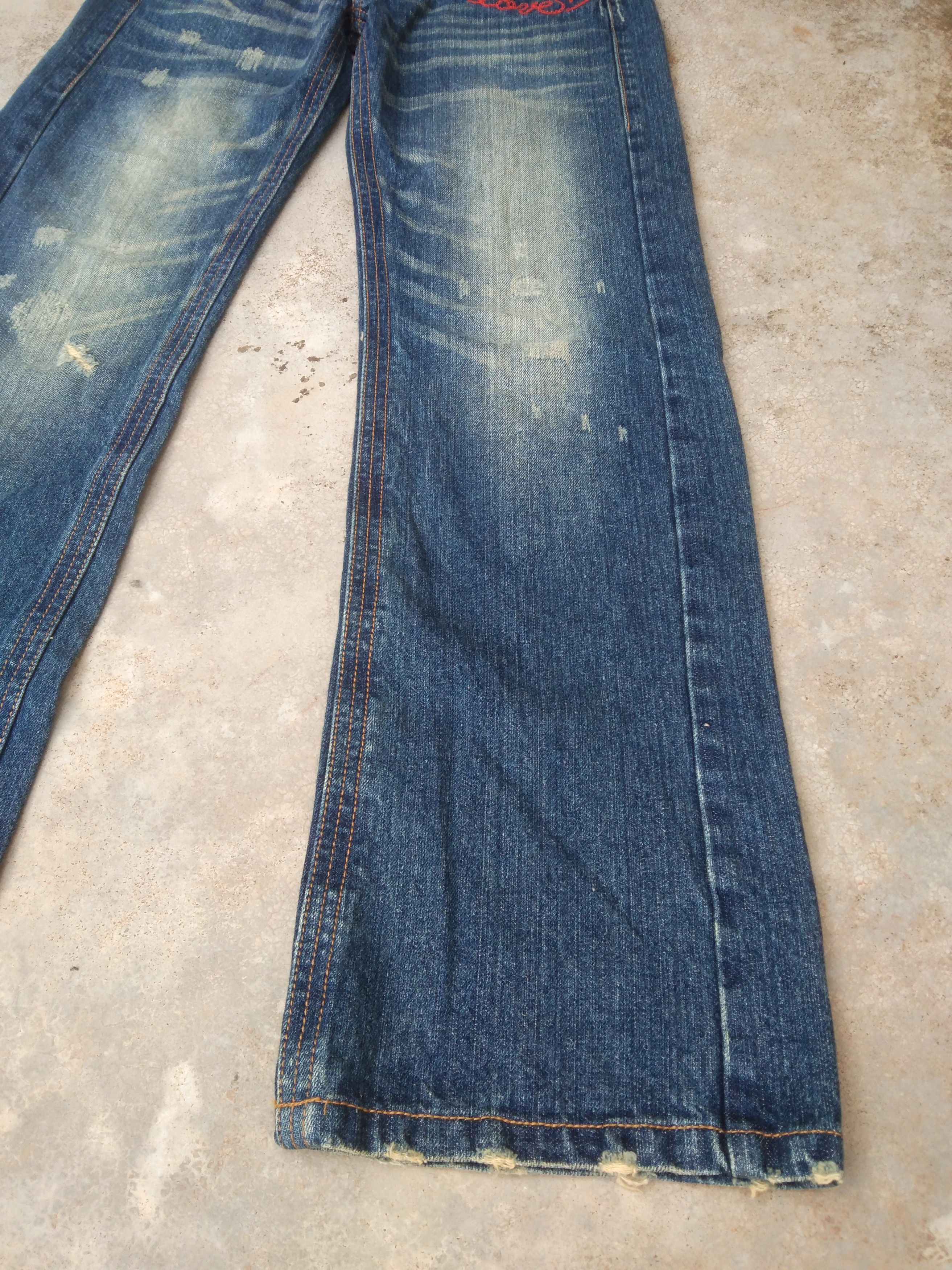 Japanese Brand Vintage Japanase Brand Jeans Blue Moon Blue Retro Punk Style Size US 29 - 6 Thumbnail