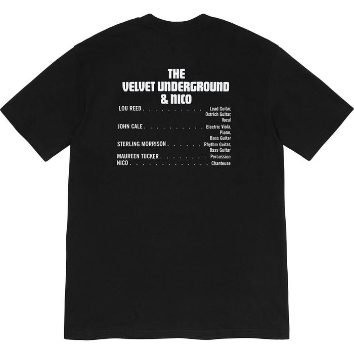 Velvet underground best sale supreme shirt