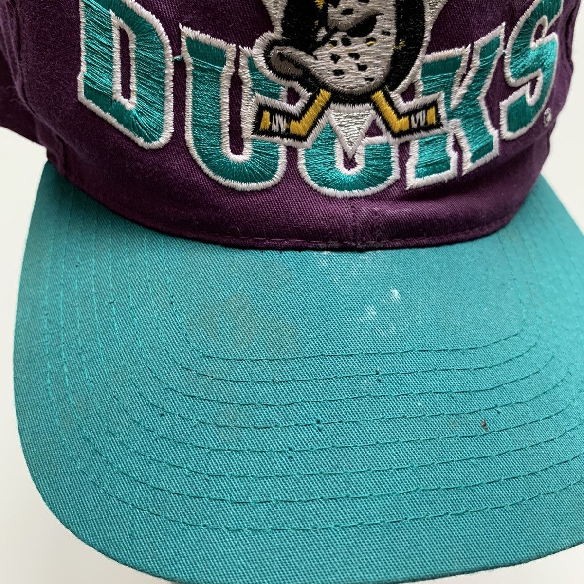 NHL × Vintage Vintage 1990s Anaheim The Mighty Ducks NHL Snapback Hat Rare Size ONE SIZE - 3 Thumbnail