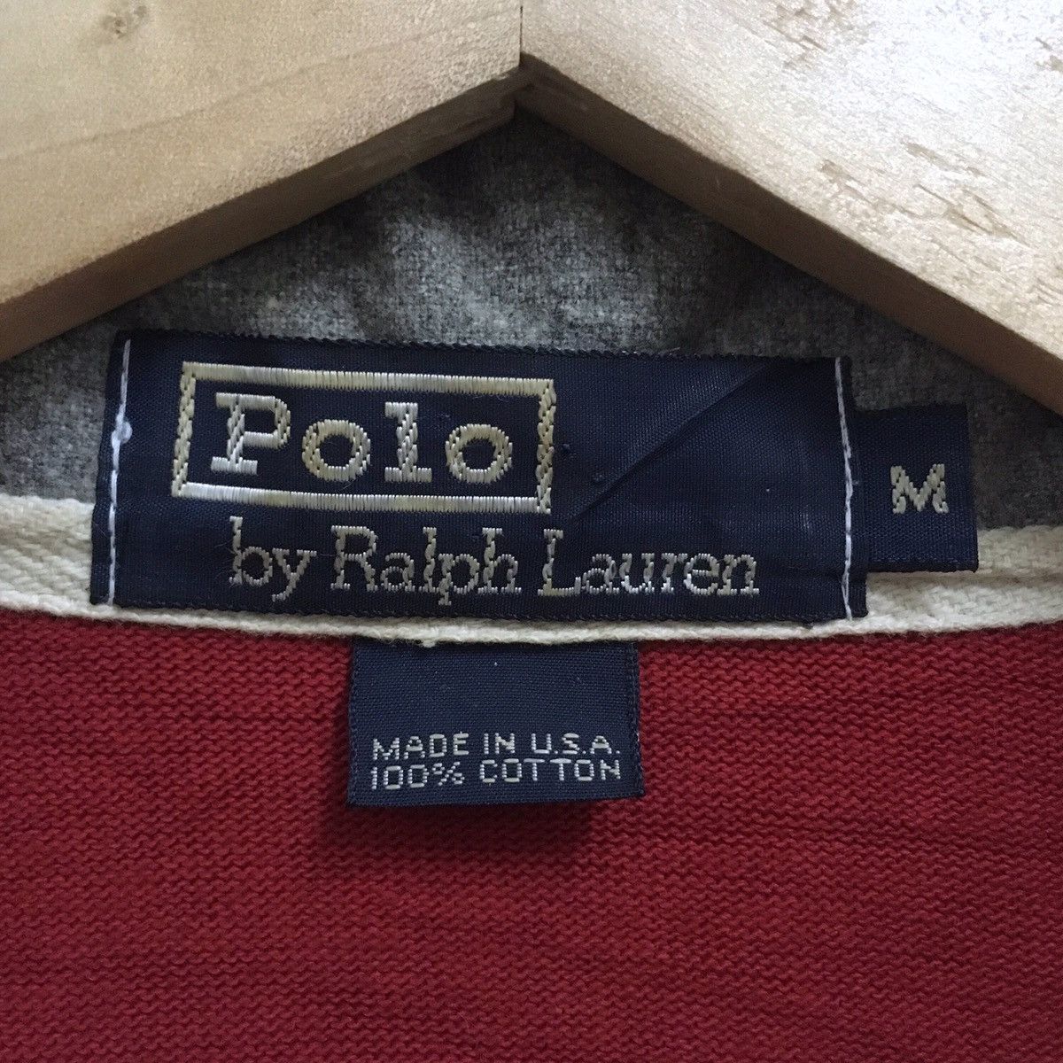 Polo Ralph Lauren × Vintage VINTAGE POLO RALPH LAUREN UNI CREST POLOS RUGBY LONG SLEEVE Size US M / EU 48-50 / 2 - 3 Thumbnail