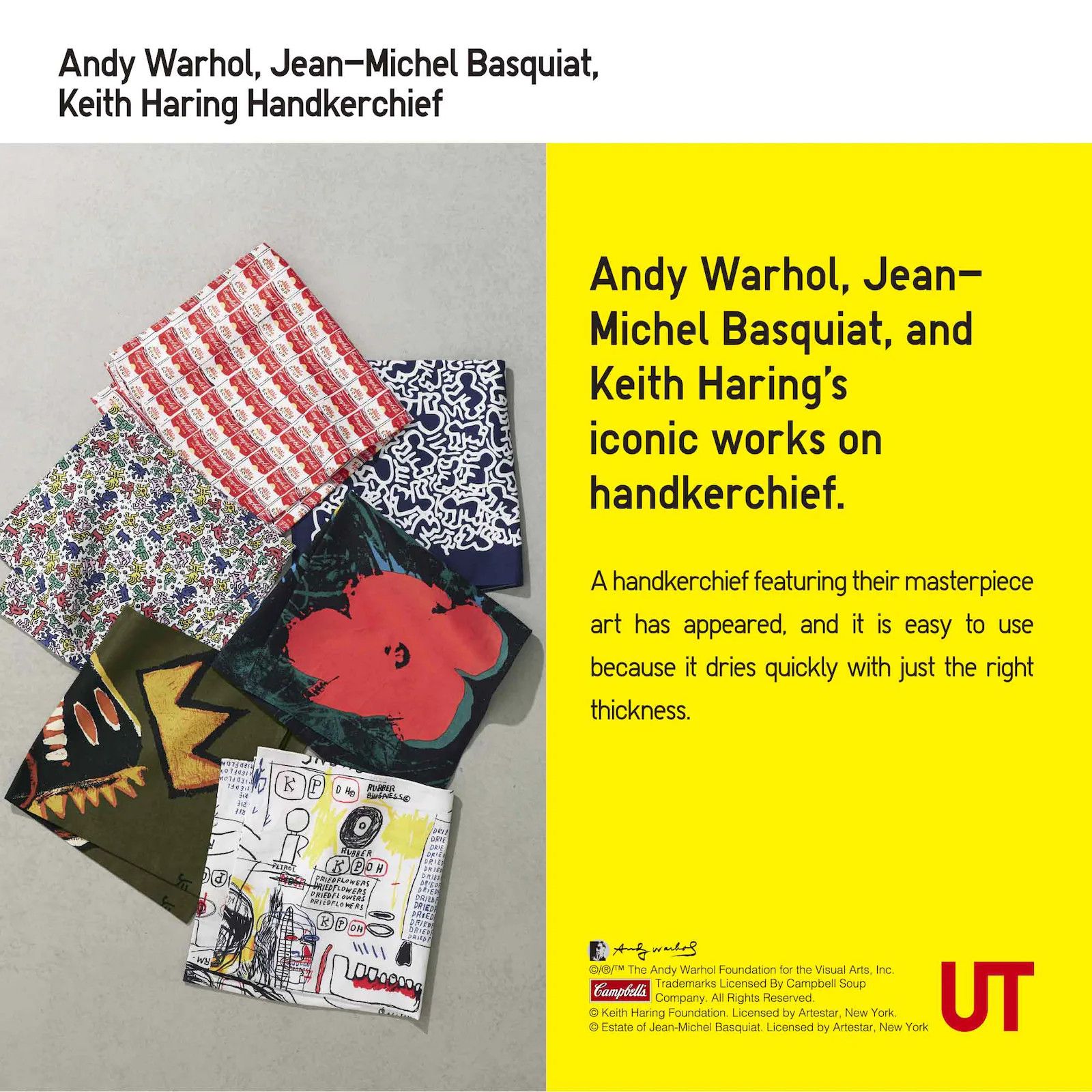 Designer × Japanese Brand × Keith Haring Keith Hairng Designer Handkerchief Bandana Limited Size ONE SIZE - 3 Thumbnail