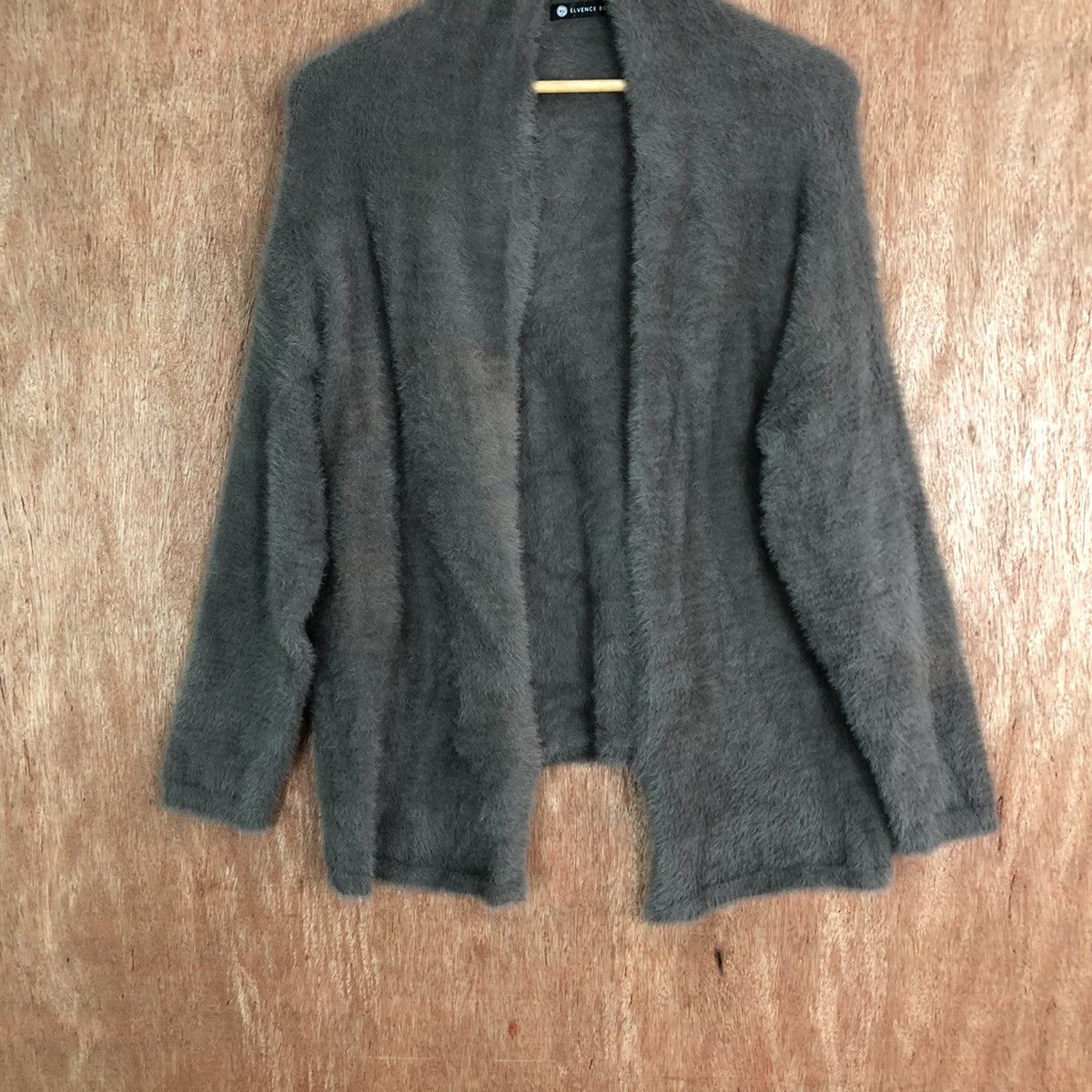 Japanese Brand Elvence Reux cardigan Shag Shaggy Fur Mohair Knitwear #6641 Size L / US 10 / IT 46 - 3 Thumbnail