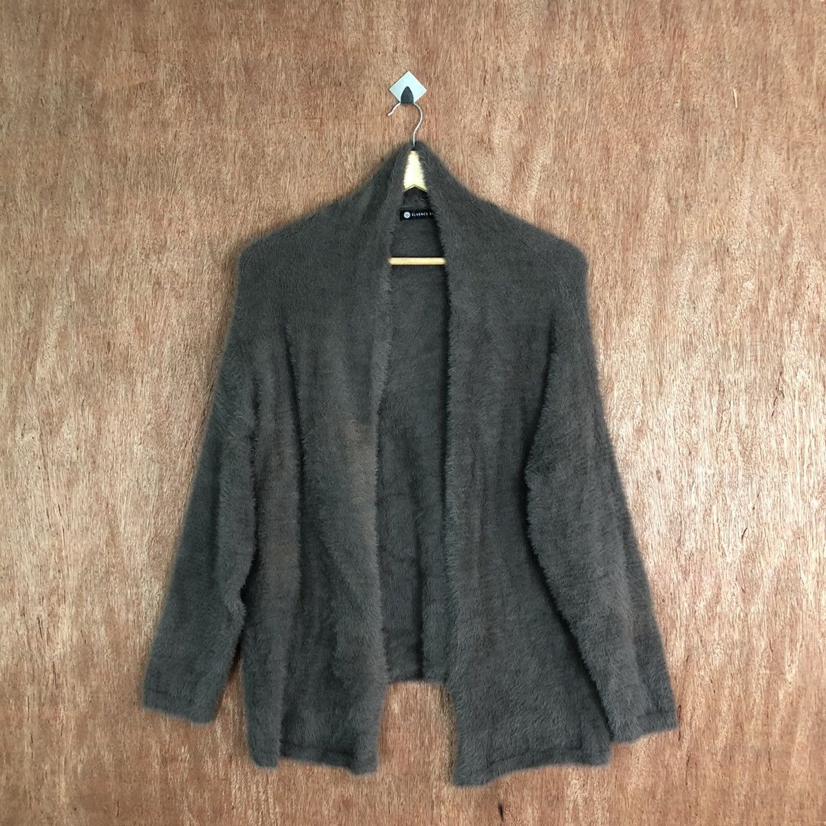 Japanese Brand Elvence Reux cardigan Shag Shaggy Fur Mohair Knitwear #6641 Size L / US 10 / IT 46 - 1 Thumbnail