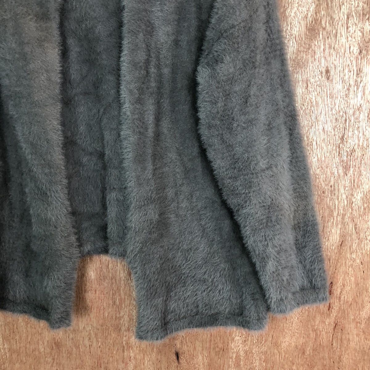 Japanese Brand Elvence Reux cardigan Shag Shaggy Fur Mohair Knitwear #6641 Size L / US 10 / IT 46 - 5 Thumbnail