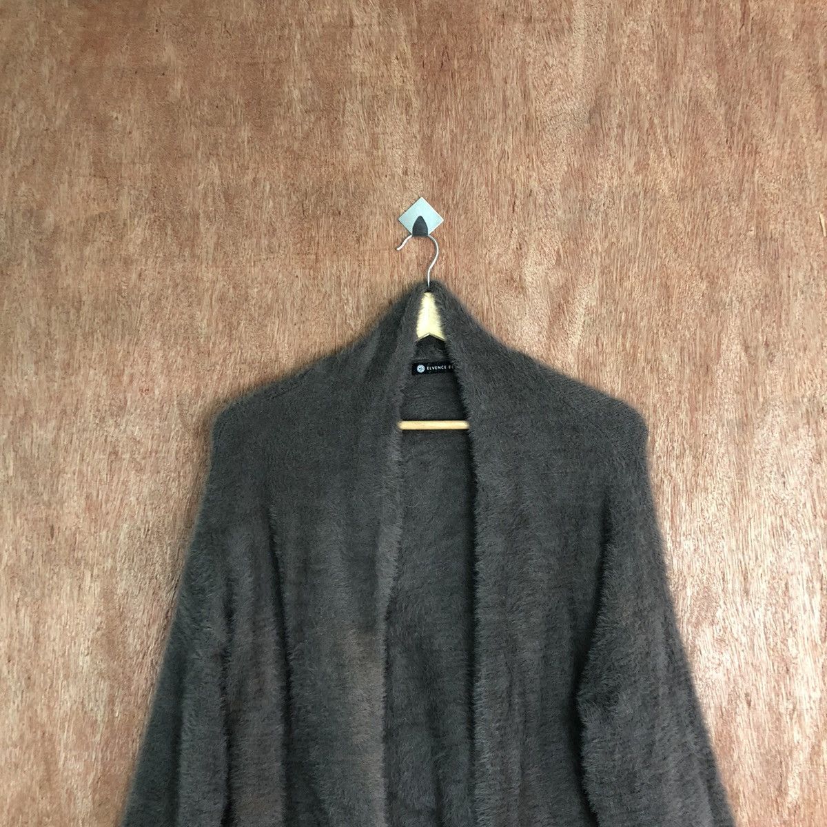Japanese Brand Elvence Reux cardigan Shag Shaggy Fur Mohair Knitwear #6641 Size L / US 10 / IT 46 - 2 Thumbnail