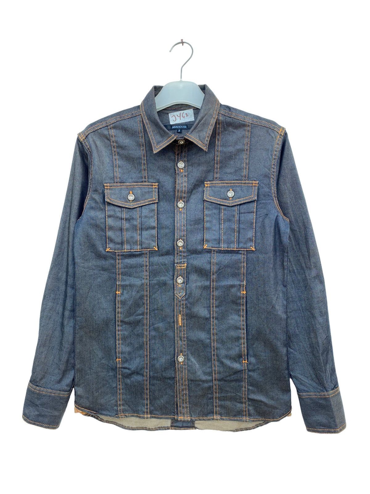 ABAHOUSE Abahouse Waxed Style Denim Jacket Size US M / EU 48-50 / 2 - 1 Thumbnail