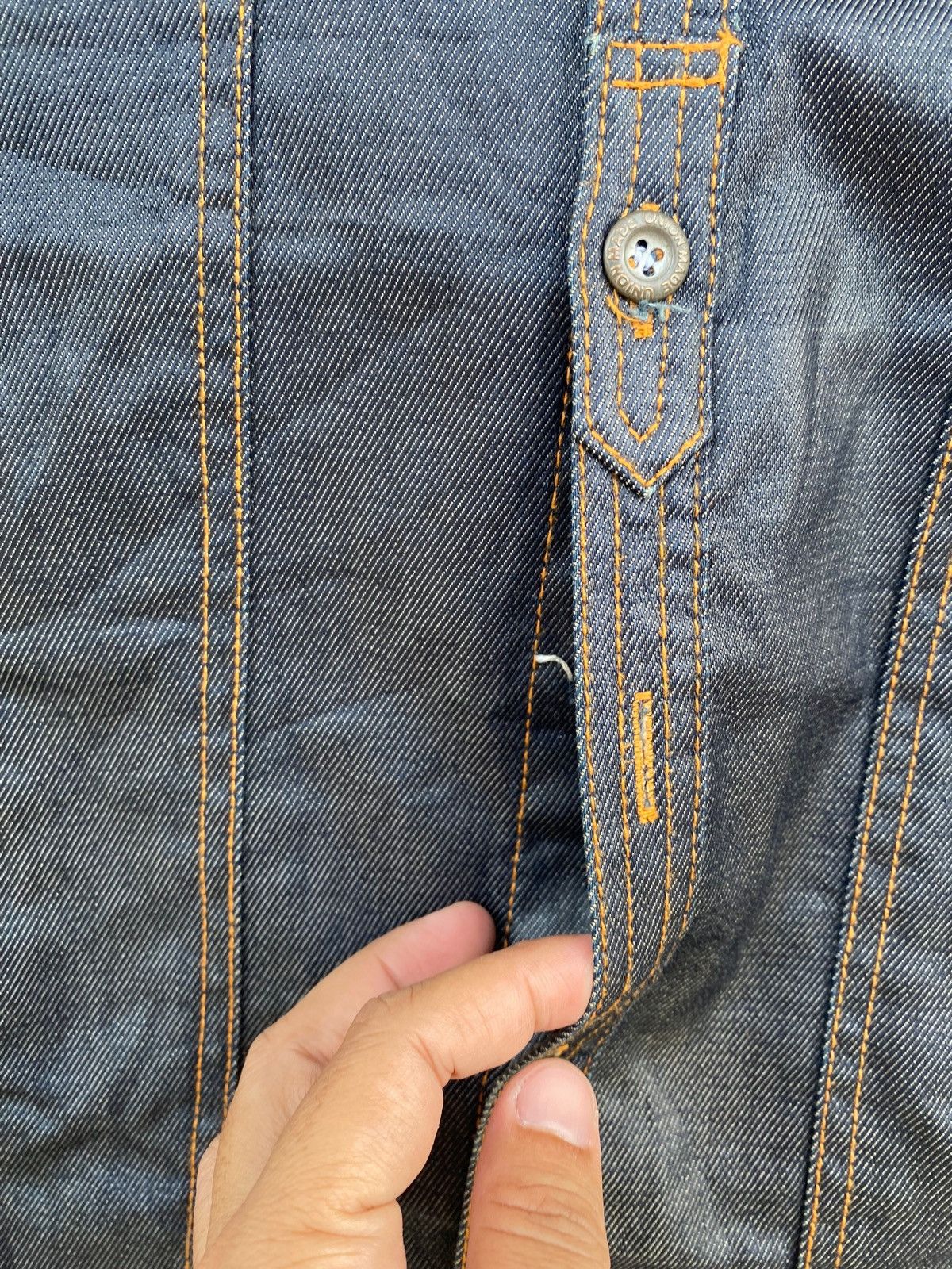 ABAHOUSE Abahouse Waxed Style Denim Jacket Size US M / EU 48-50 / 2 - 4 Thumbnail