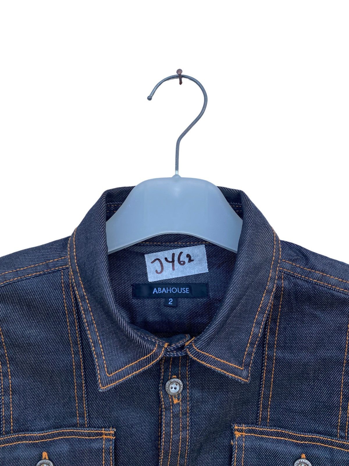 ABAHOUSE Abahouse Waxed Style Denim Jacket Size US M / EU 48-50 / 2 - 3 Thumbnail