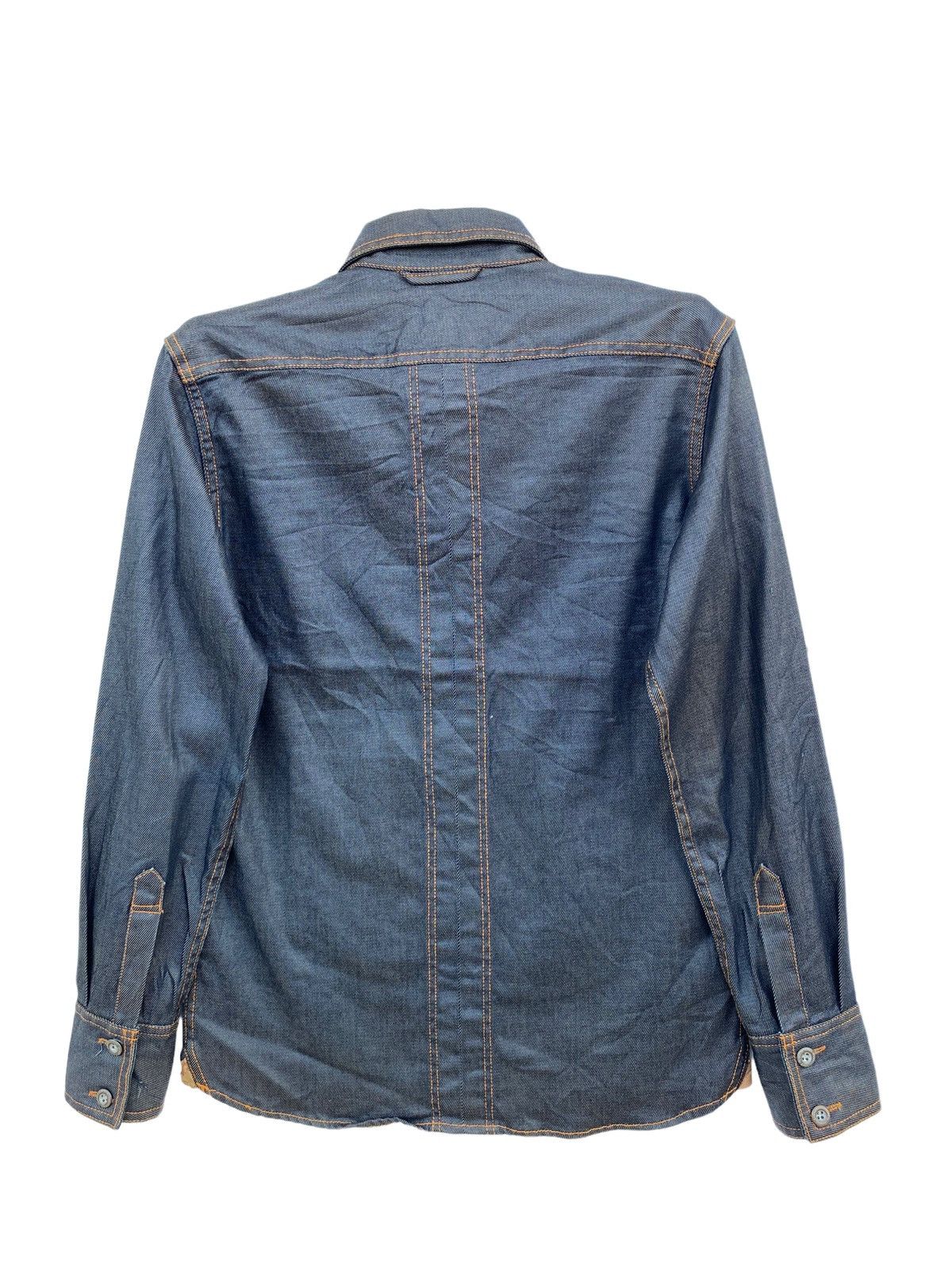 ABAHOUSE Abahouse Waxed Style Denim Jacket Size US M / EU 48-50 / 2 - 2 Thumbnail