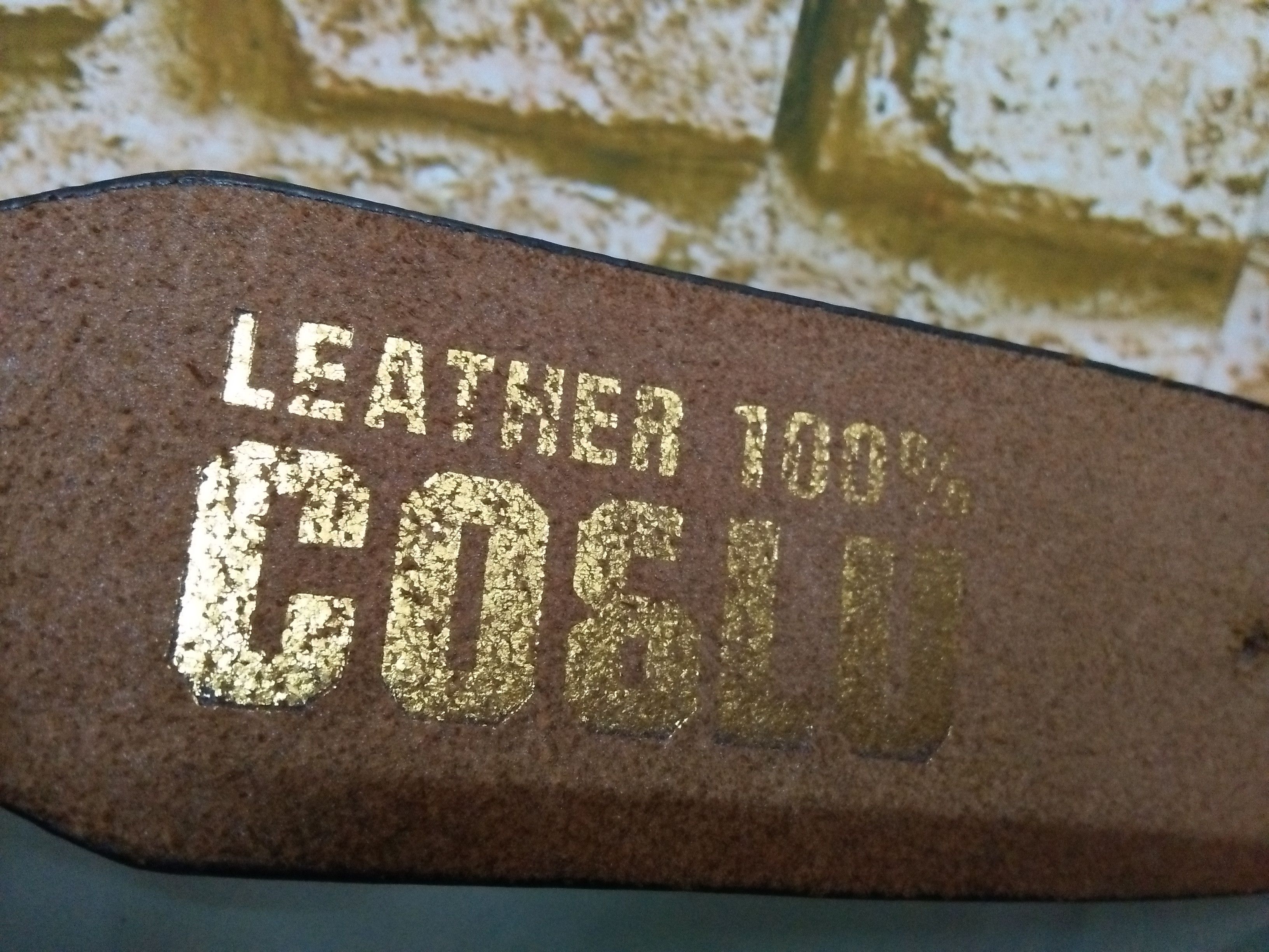 Other 90s CO&LU LEATHER BELT 1998 FESTIVAL ,MONOGRAM (B381) Size ONE SIZE - 6 Thumbnail