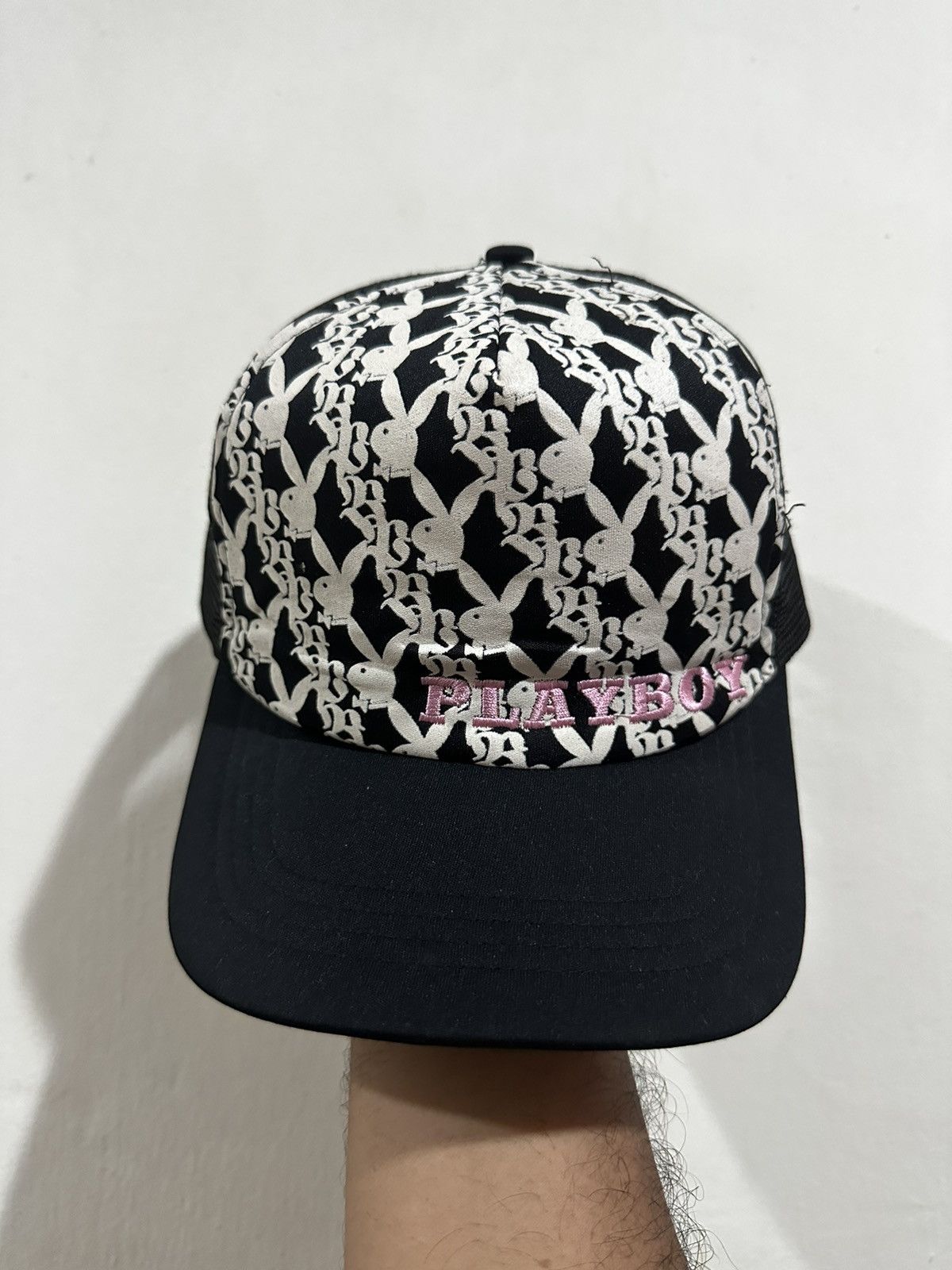 image of VTG Playboy Dior Monogram Hat in Black, Men's