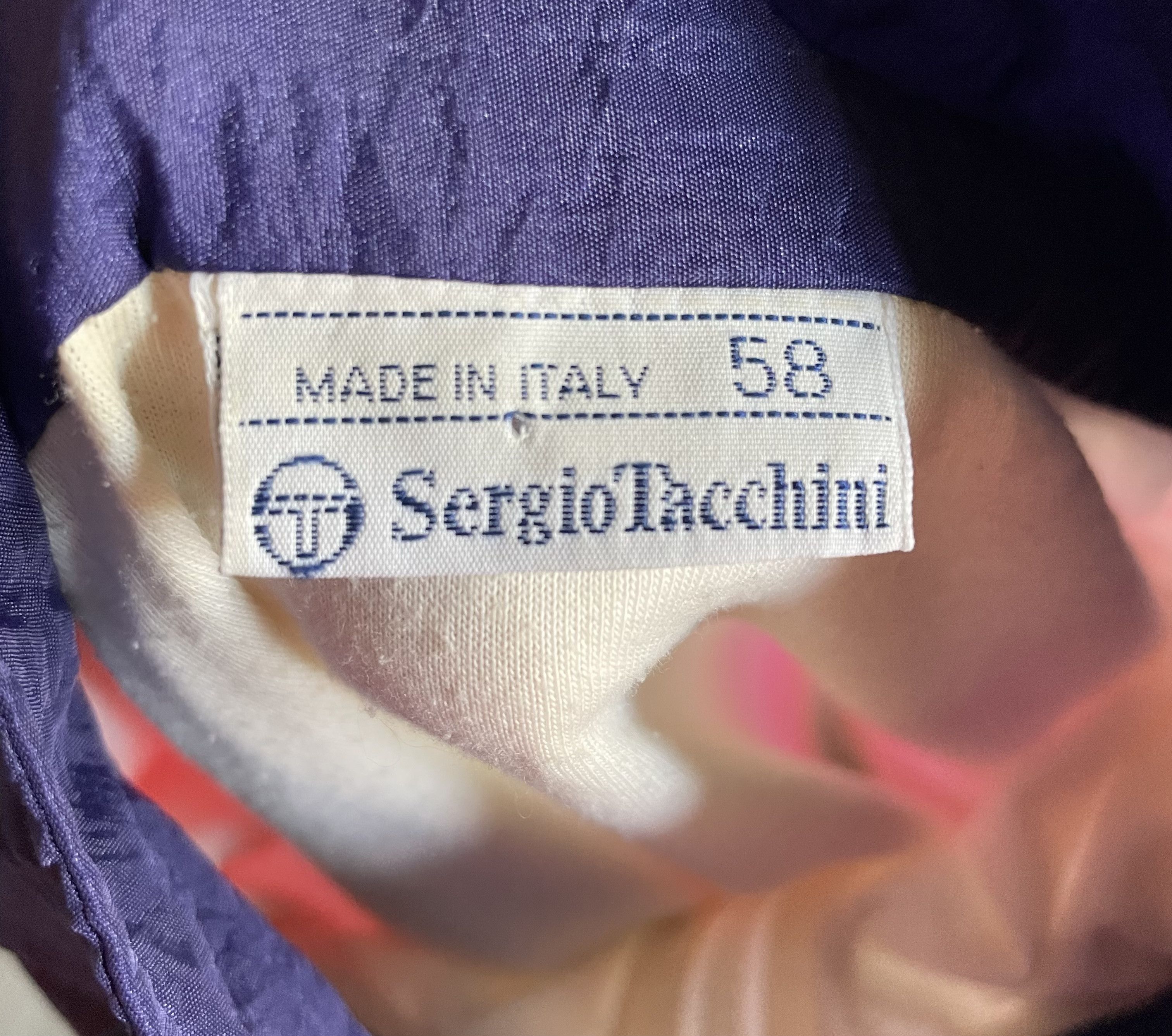 Sergio Tacchini × Vintage zip bomber jacket - not biker leather hoodie coat parka Size US XL / EU 56 / 4 - 4 Thumbnail