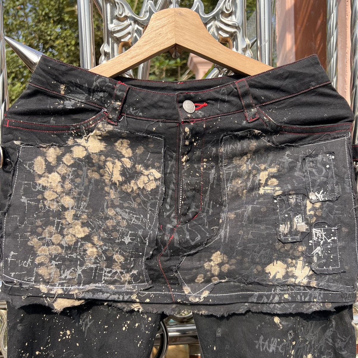Japanese Brand H.ANARCHY BY H.NAOTO BONDAGE 3 QUARTER PANT Size 28" / US 6 / IT 42 - 7 Thumbnail