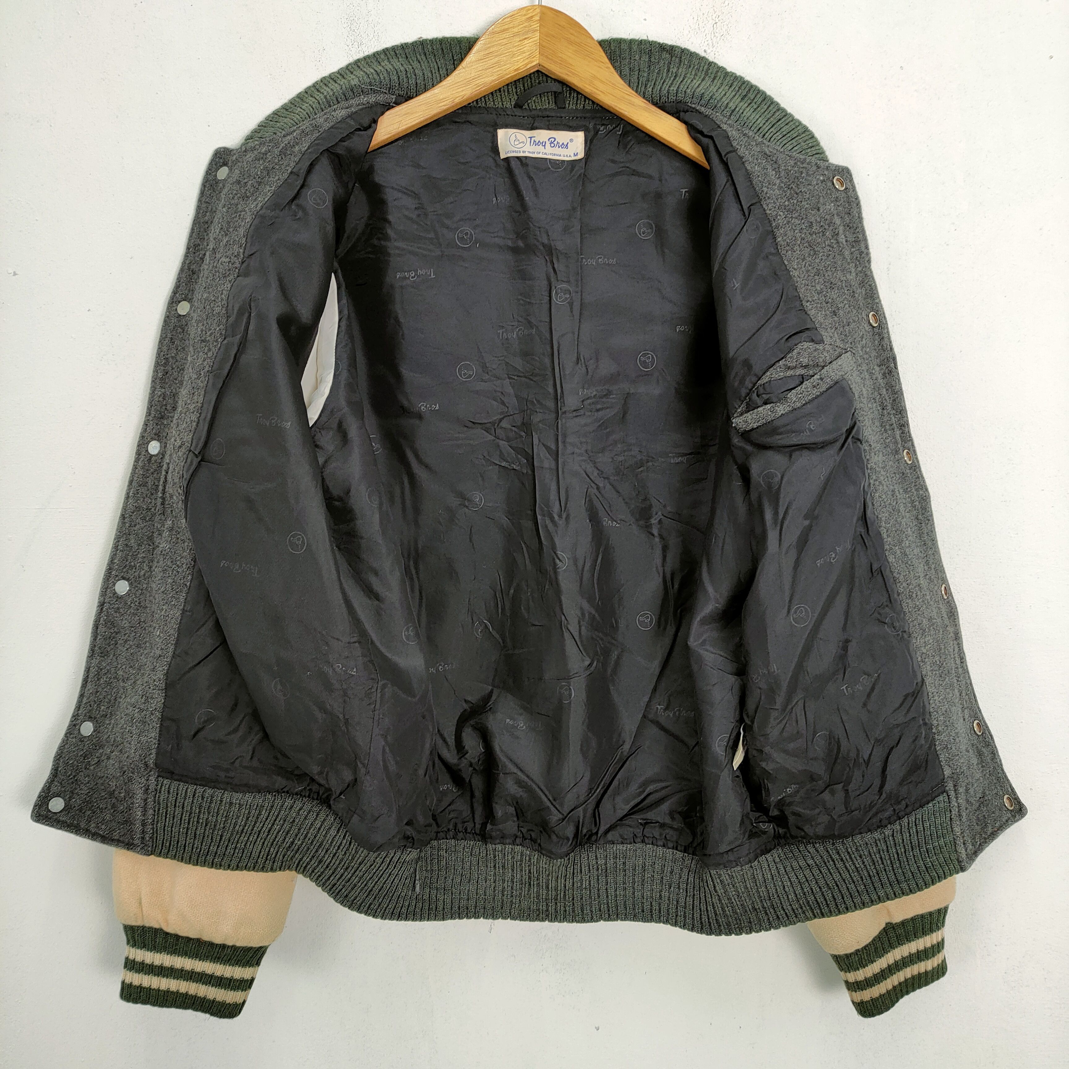Vintage TROY BROS WOOL VARSITY JACKET Size US M / EU 48-50 / 2 - 9 Thumbnail
