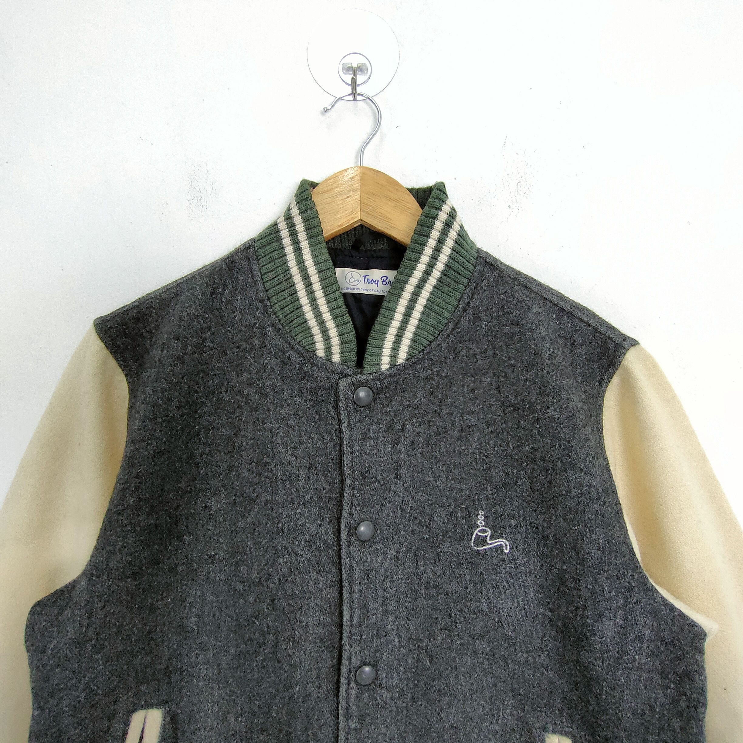 Vintage TROY BROS WOOL VARSITY JACKET Size US M / EU 48-50 / 2 - 4 Thumbnail