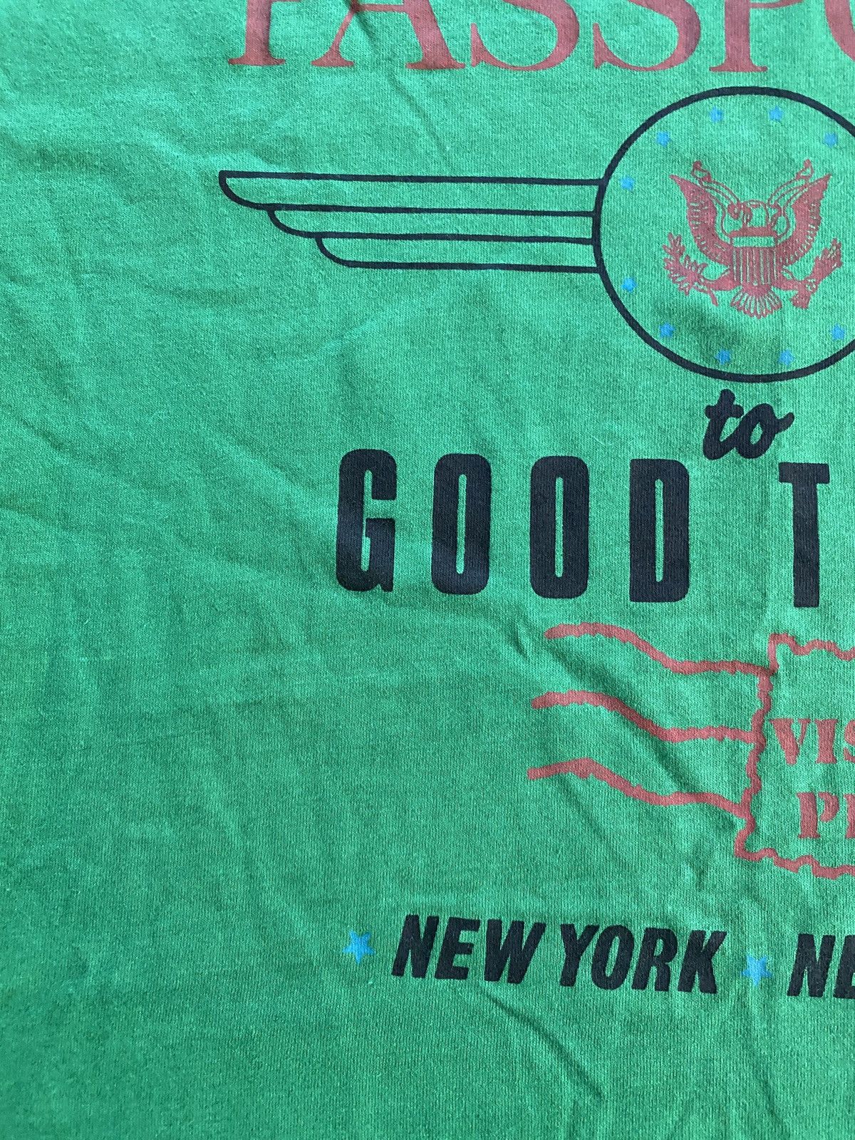 Vintage Vintage ‘87 New York Passport Good Times Single Stitch Tee Size US XL / EU 56 / 4 - 5 Thumbnail
