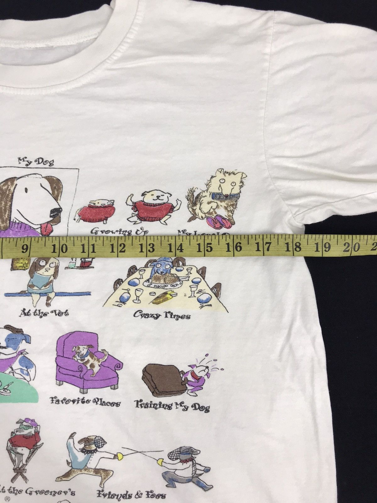 Vintage My Dog Cartoon Comic Tee T-shirt Graphics Screen Printed Size S / US 4 / IT 40 - 3 Thumbnail
