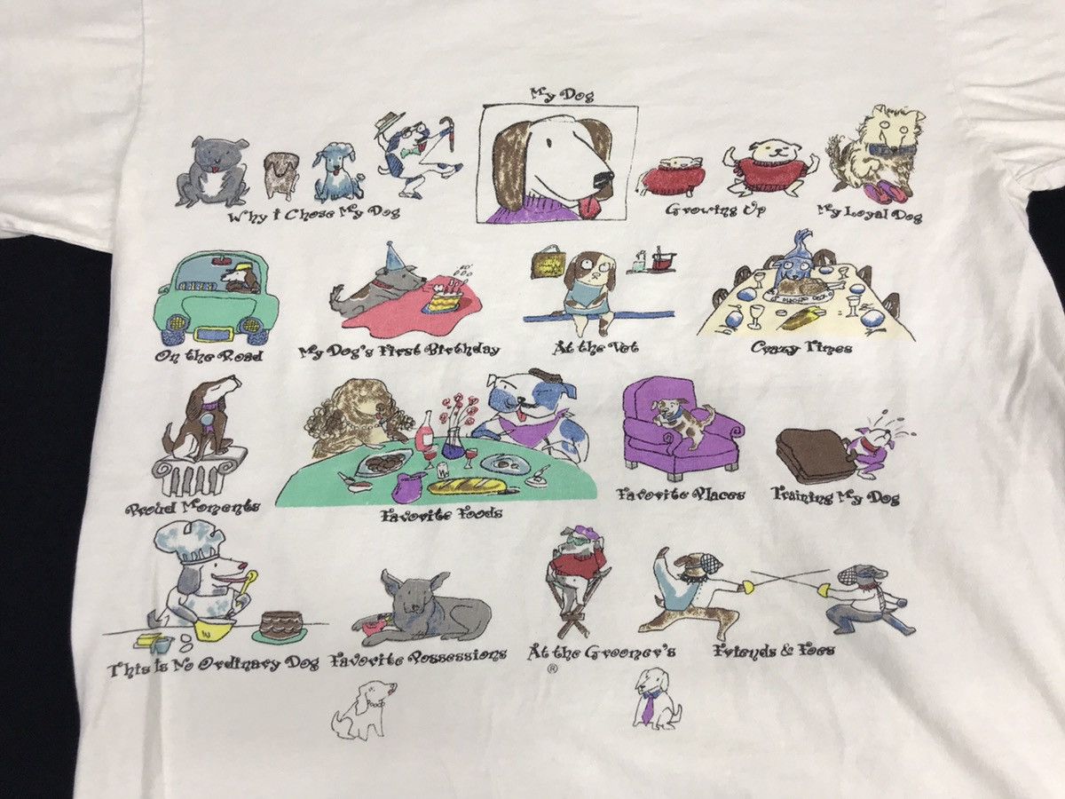 Vintage My Dog Cartoon Comic Tee T-shirt Graphics Screen Printed Size S / US 4 / IT 40 - 2 Thumbnail