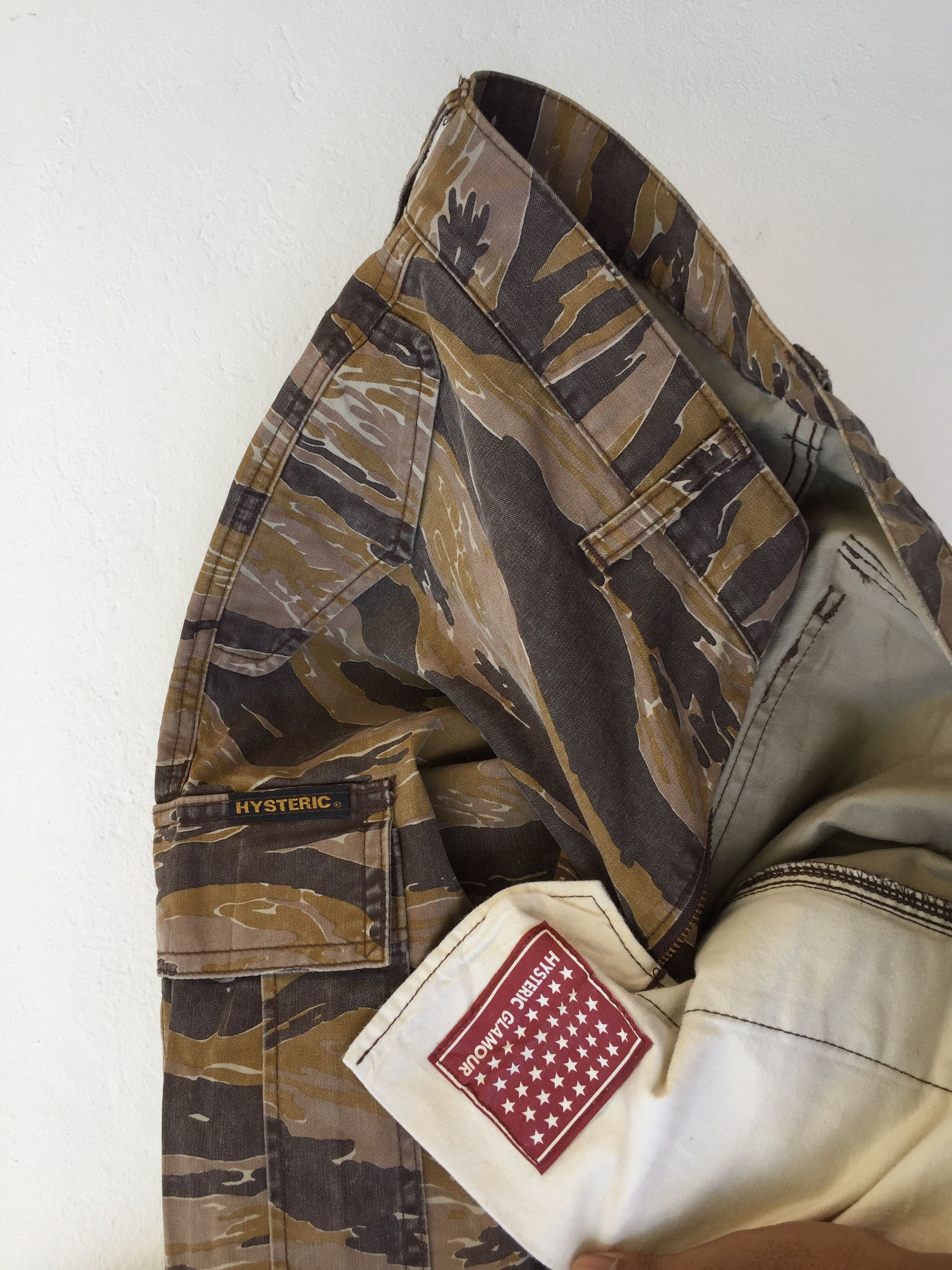 Hysteric Glamour HYSTERIC GLAMOUR Camo Tiger Striped Cargo Pant Army Style Size US 30 / EU 46 - 22 Thumbnail