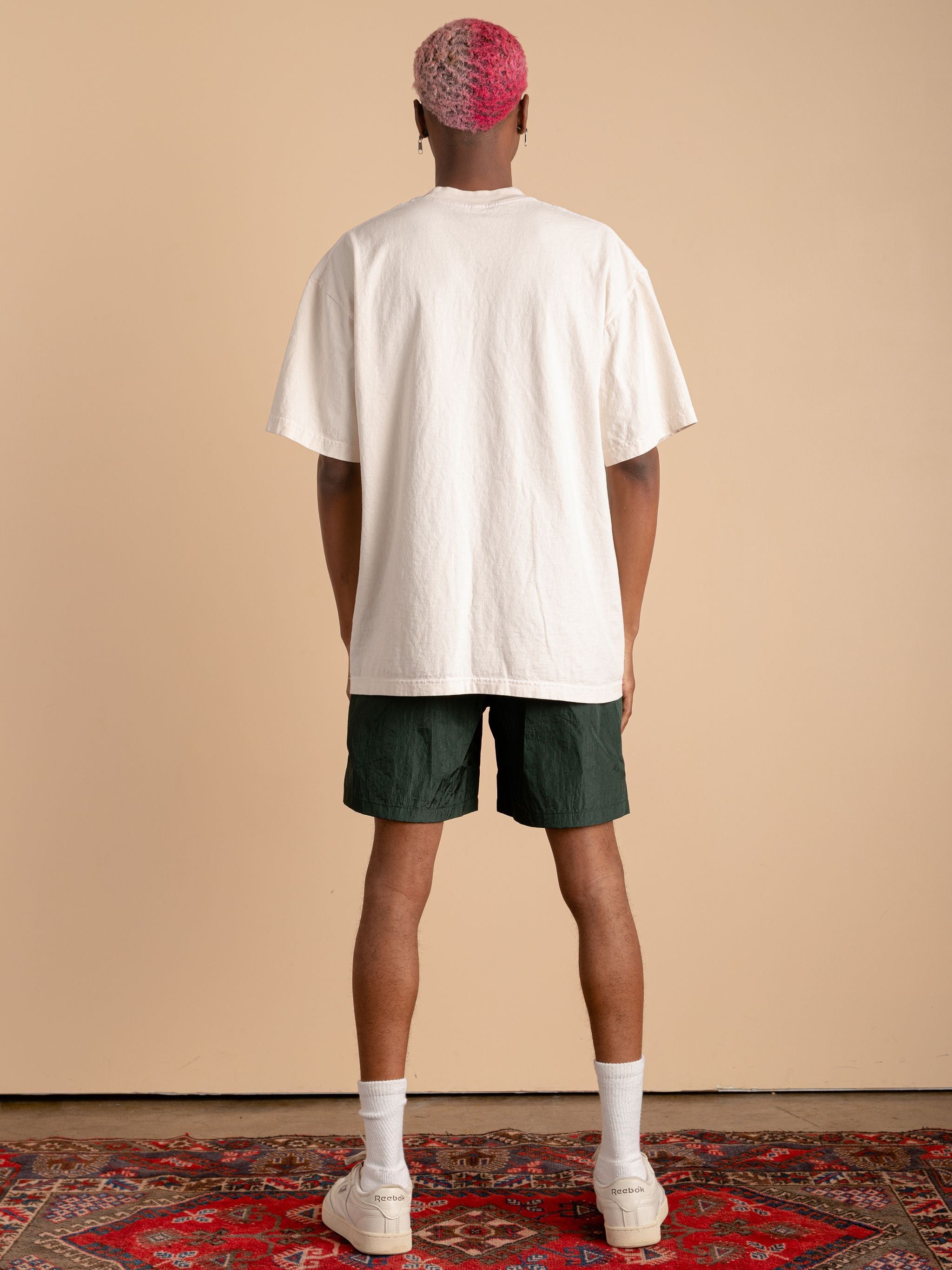 Vintage Nylon Shorts Green Size US 30 / EU 46 - 4 Thumbnail