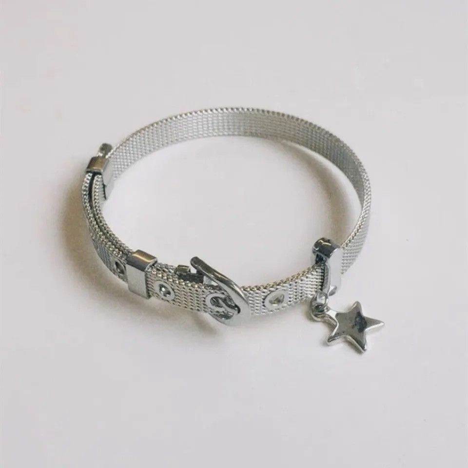 Jewelry Y2K Harajuku Star Charms Titanium Steel Belt Bracelet Size ONE SIZE - 1 Thumbnail