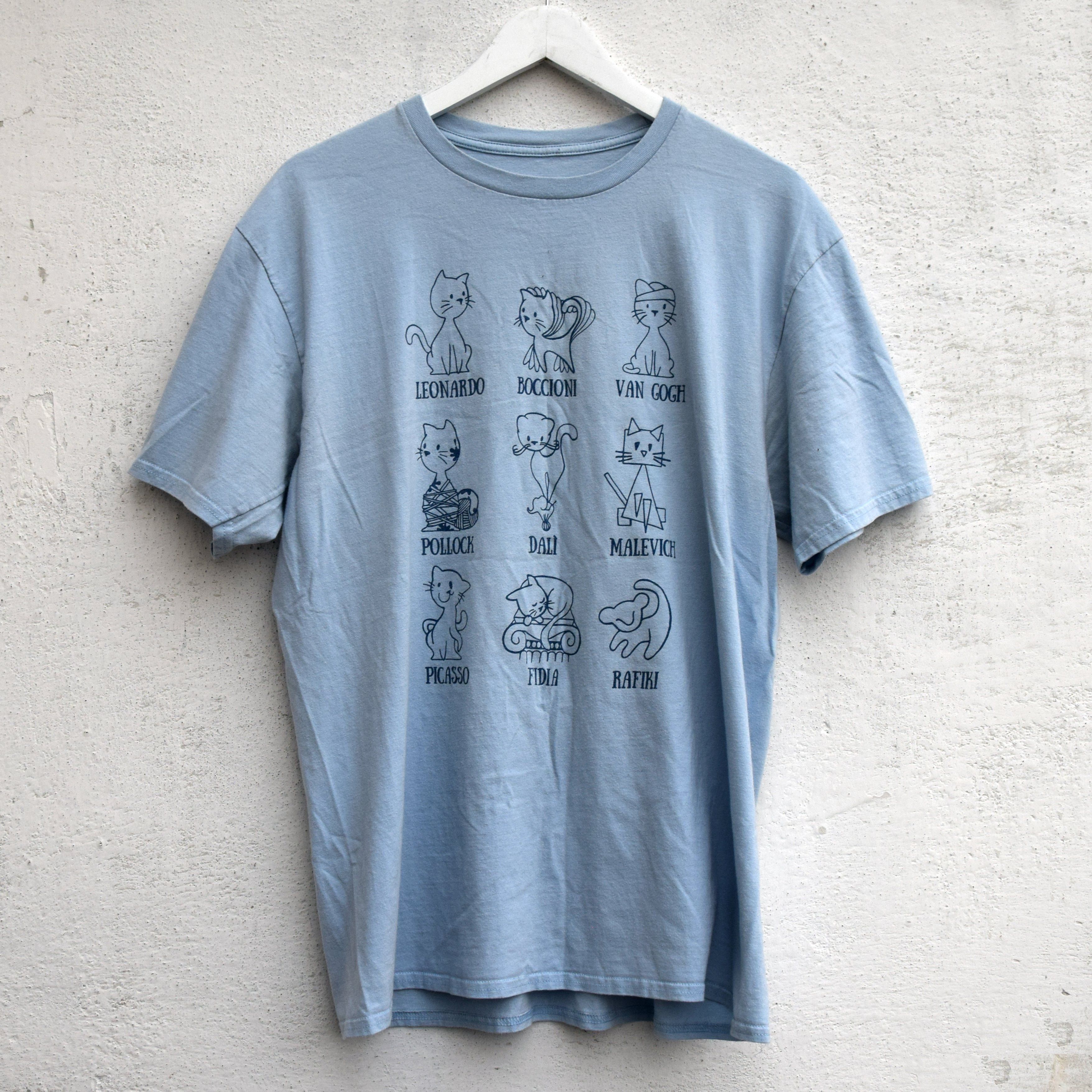 Vintage Cat Art Style T-shirt L / XL Dali Picasso Size US L / EU 52-54 / 3 - 1 Thumbnail
