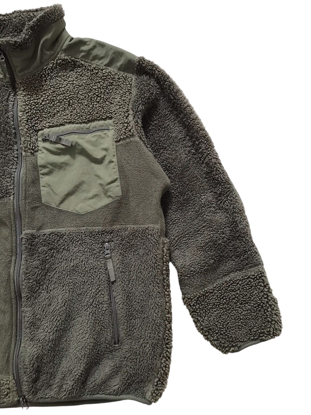 Engineered Garments × Uniqlo FW19 Patchwork Olive Fleece Jacket Size US L / EU 52-54 / 3 - 4 Thumbnail
