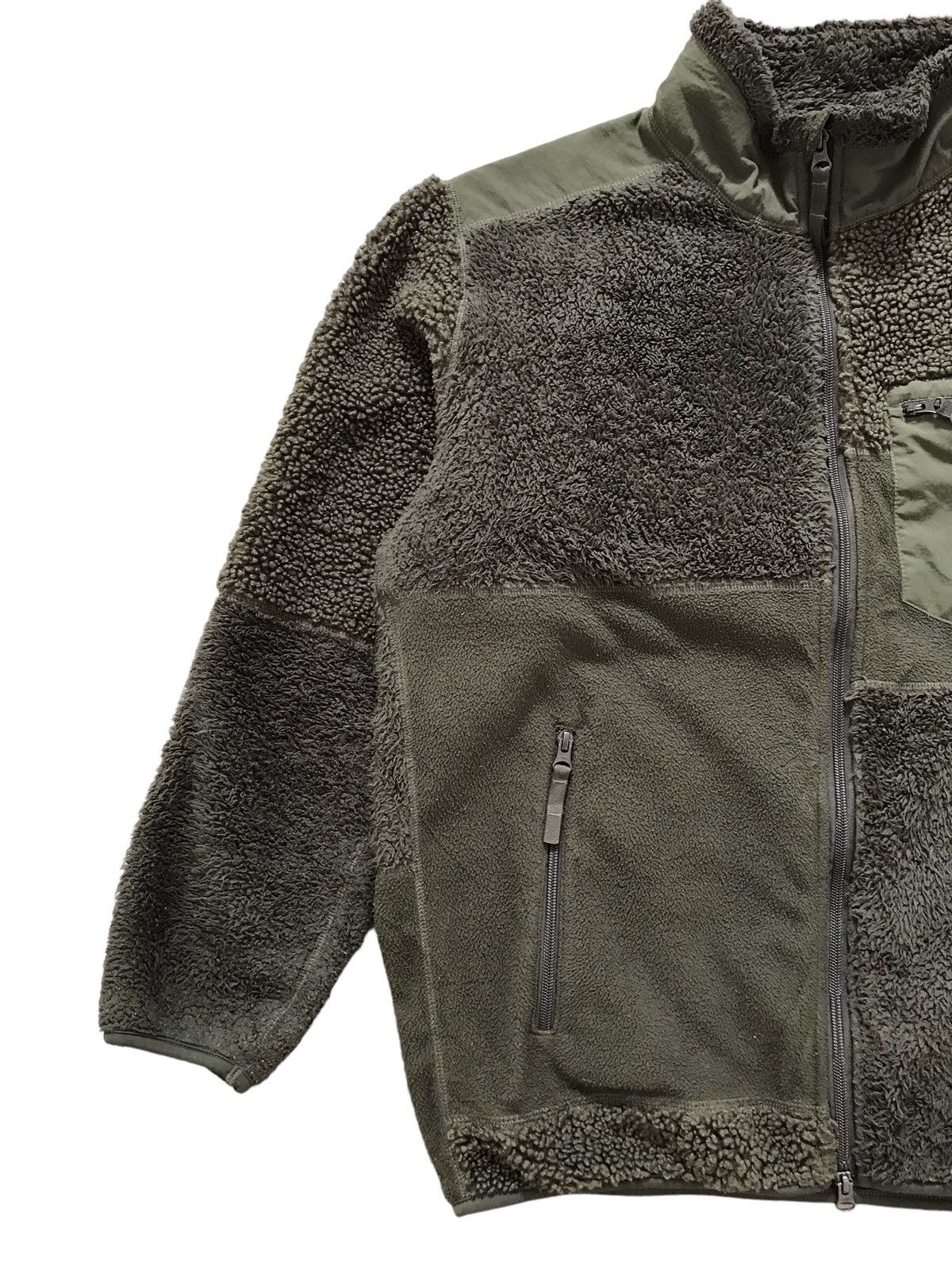 Engineered Garments × Uniqlo FW19 Patchwork Olive Fleece Jacket Size US L / EU 52-54 / 3 - 3 Thumbnail