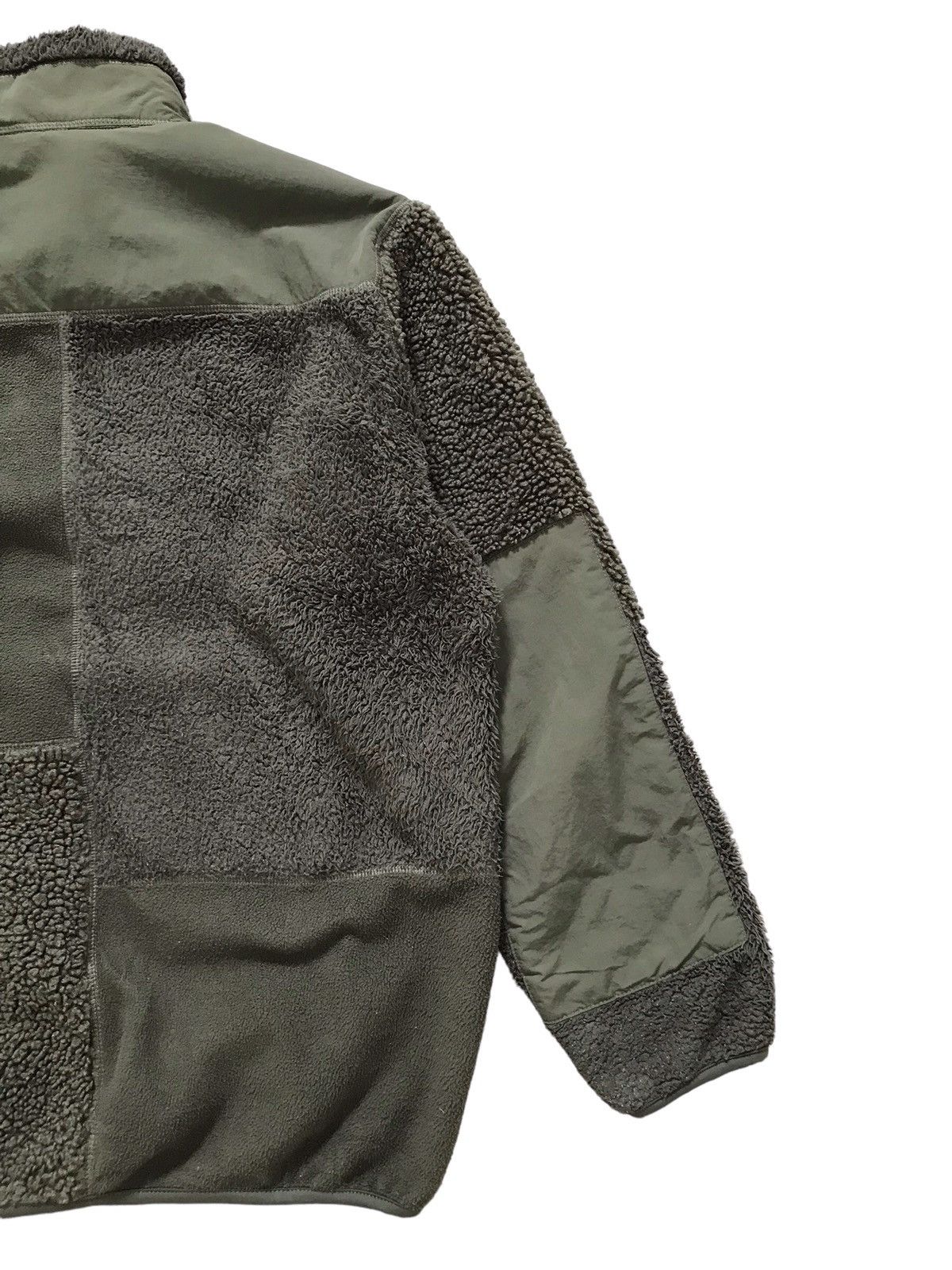 Engineered Garments × Uniqlo FW19 Patchwork Olive Fleece Jacket Size US L / EU 52-54 / 3 - 11 Thumbnail