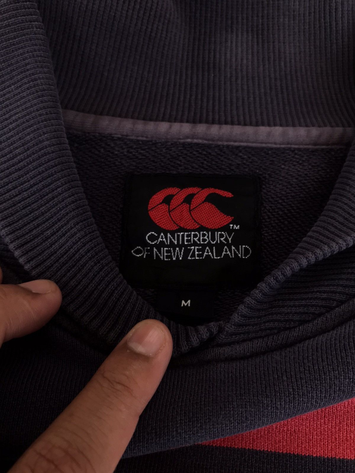 Canterbury of New Zealand × Vintage Vintage canterbury Striped Sweatshirt faded blue Size US M / EU 48-50 / 2 - 5 Thumbnail