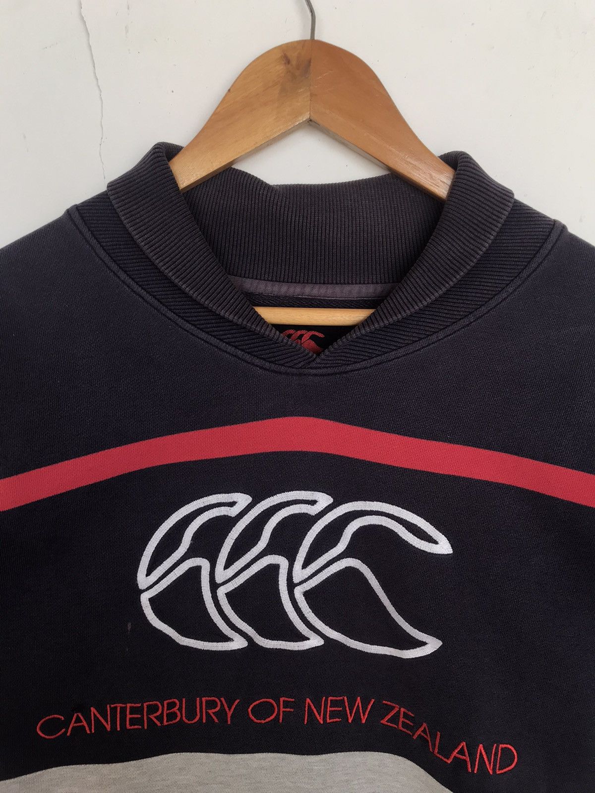 Canterbury of New Zealand × Vintage Vintage canterbury Striped Sweatshirt faded blue Size US M / EU 48-50 / 2 - 3 Thumbnail