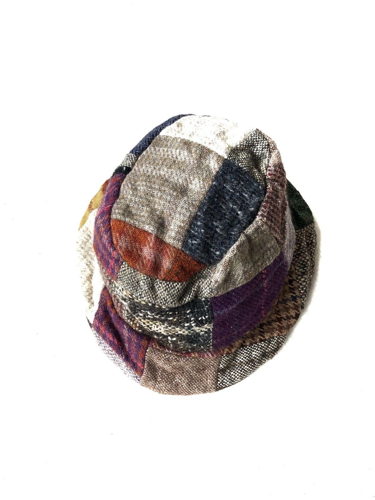 Vintage Handcraft 🇮🇪 Hanna Hats Dave Hat Patchwork Tweed Size ONE SIZE - 2 Thumbnail