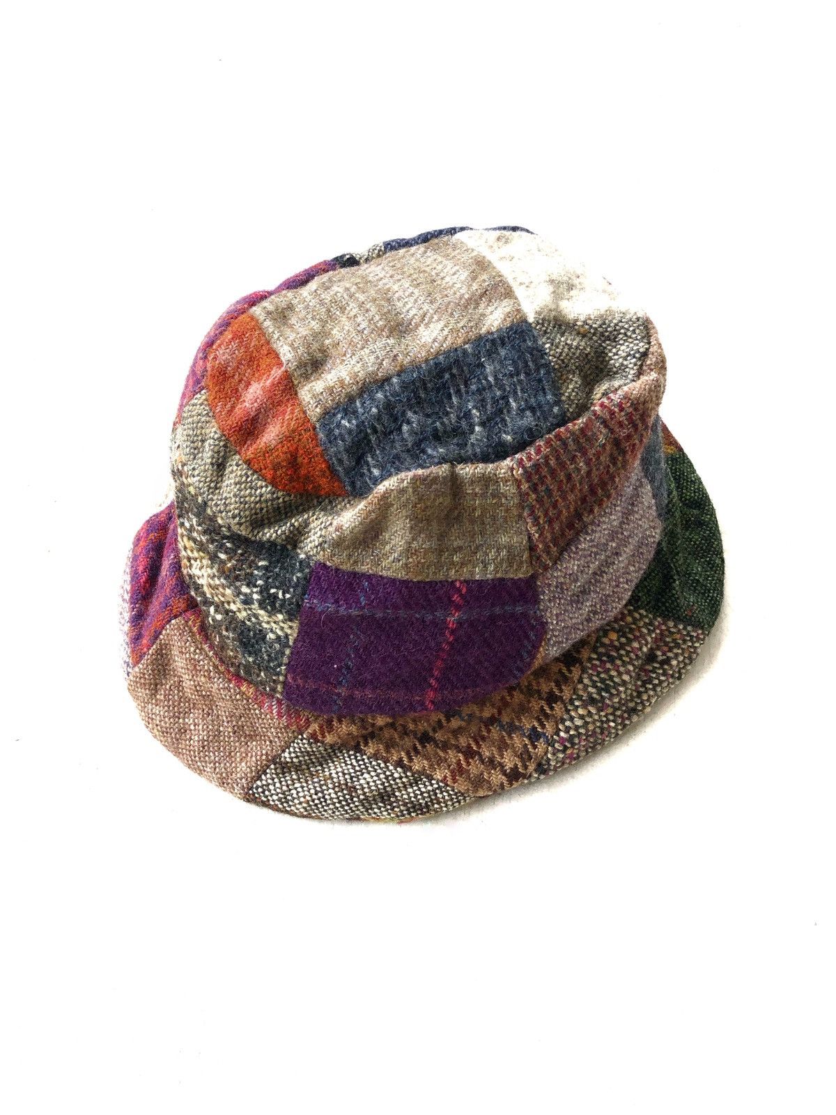 Vintage Handcraft 🇮🇪 Hanna Hats Dave Hat Patchwork Tweed Size ONE SIZE - 1 Thumbnail