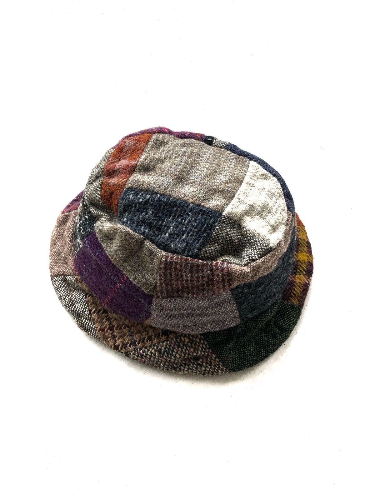 Vintage Handcraft 🇮🇪 Hanna Hats Dave Hat Patchwork Tweed Size ONE SIZE - 3 Thumbnail