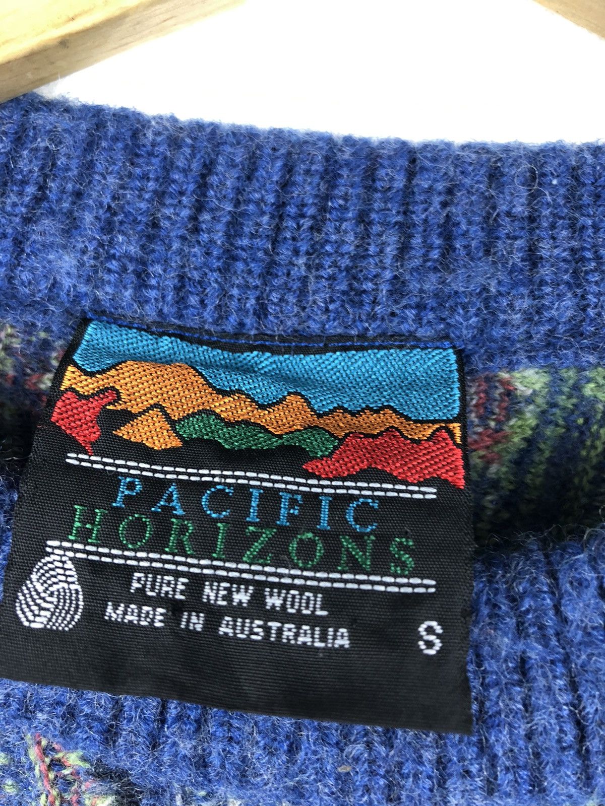 Kapital Pacific Horizons Distressed Design Sweatshirt 100% Wool Size US S / EU 44-46 / 1 - 9 Thumbnail