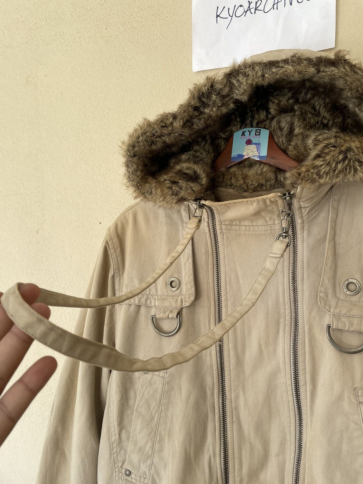 Japanese Brand GENERAL RESEARCH STYLES NIPPER JEANS SHEARLING JACKET Size US L / EU 52-54 / 3 - 4 Thumbnail